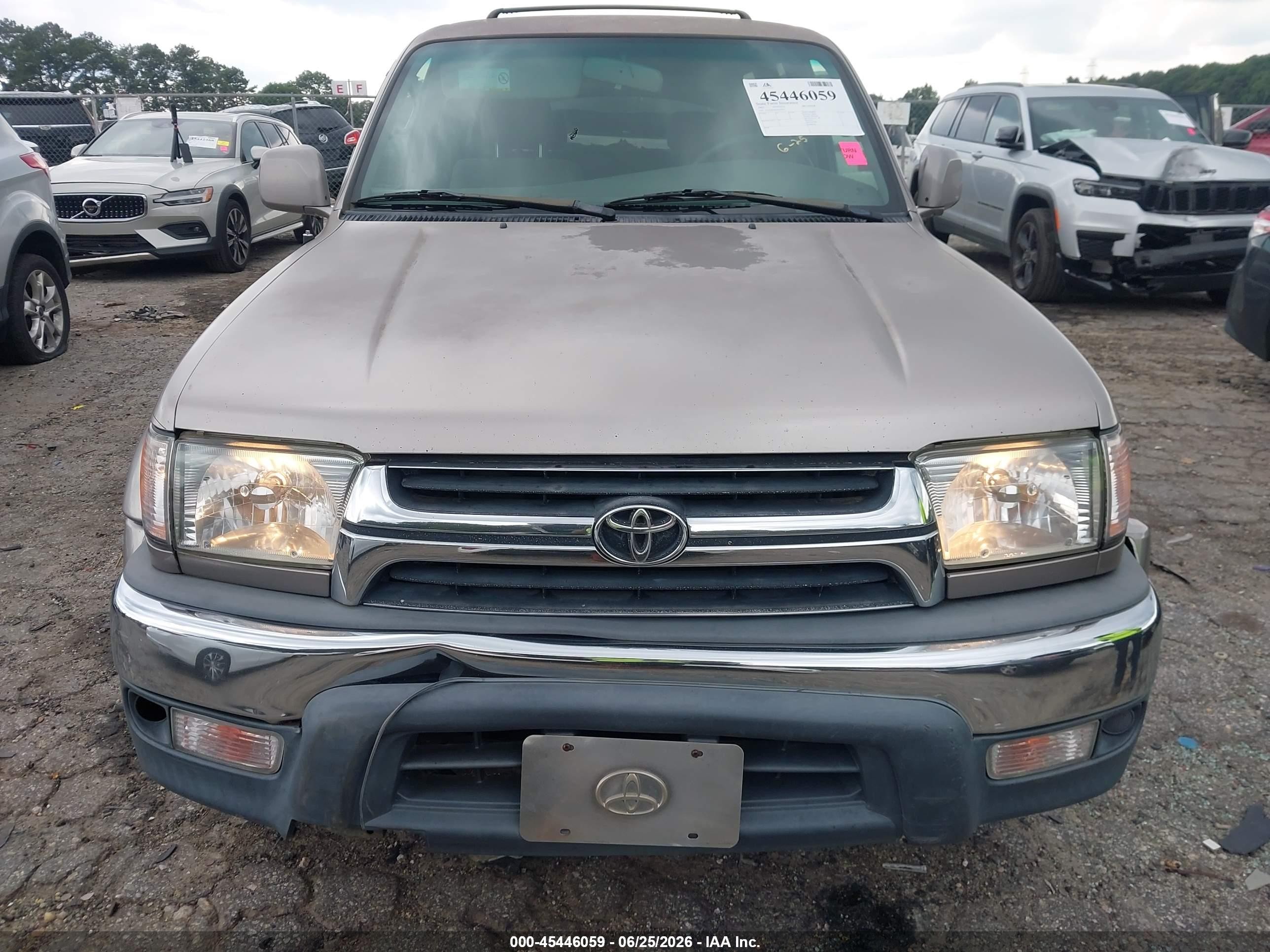2002 Toyota 4runner Sr5 V6 Tan vin: JT3GN86R420250417
