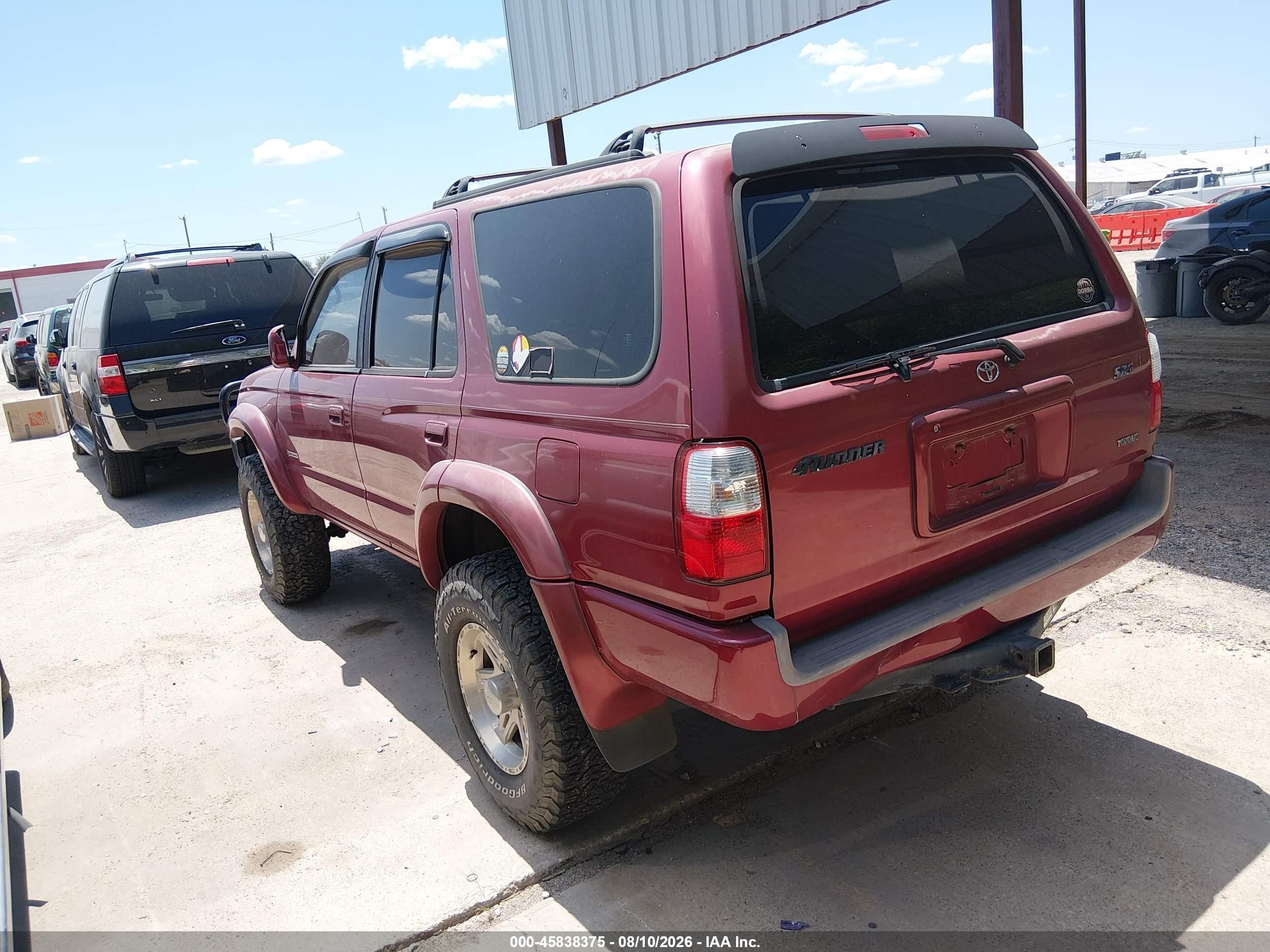 2002 Toyota 4runner Sr5 V6 Maroon vin: JT3GN86R420254404