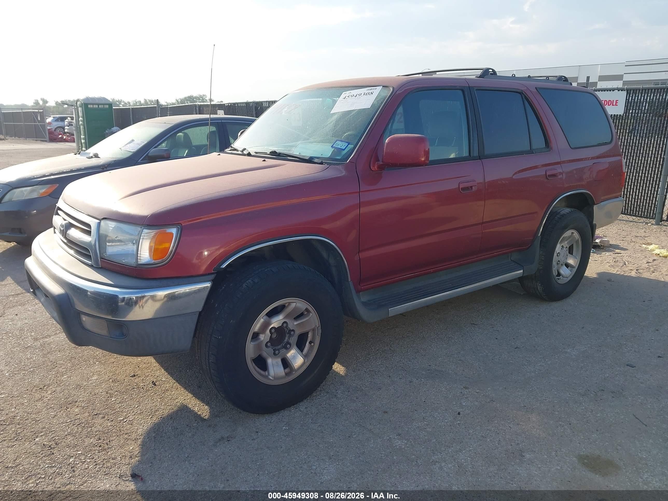 1999 Toyota 4runner Sr5 V6 Red vin: JT3GN86R4X0127269