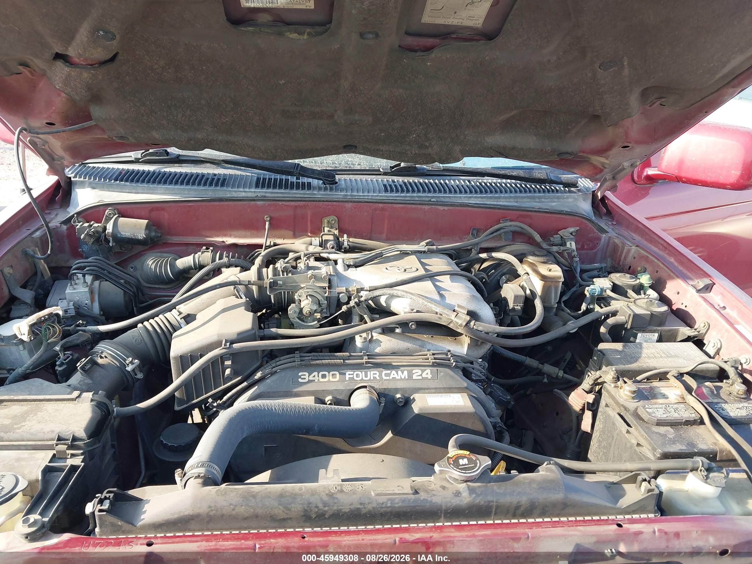 1999 Toyota 4runner Sr5 V6 Red vin: JT3GN86R4X0127269