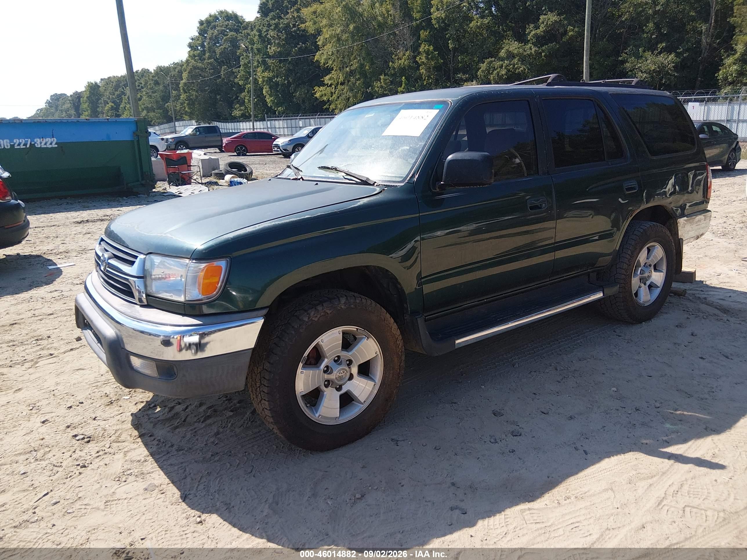 2001 Toyota 4runner Sr5 V6 Зеленый vin: JT3GN86R510201757