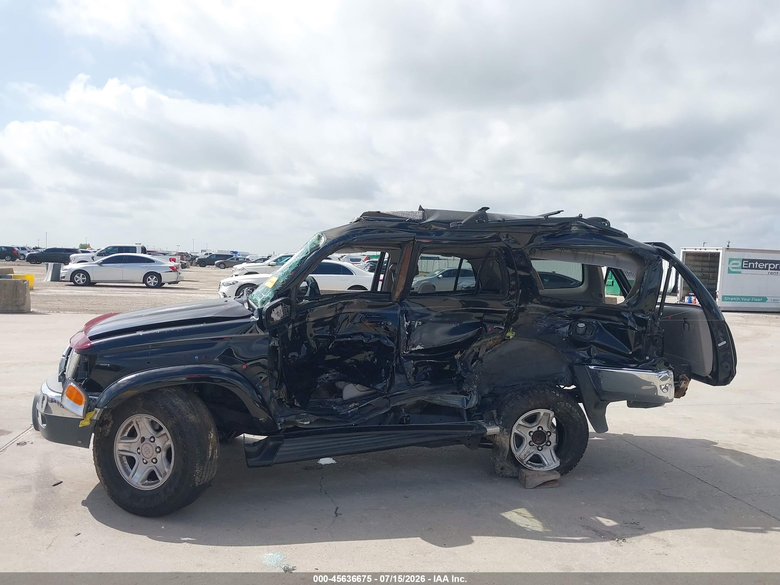 2002 Toyota 4runner Sr5 V6 Black vin: JT3GN86R520225445