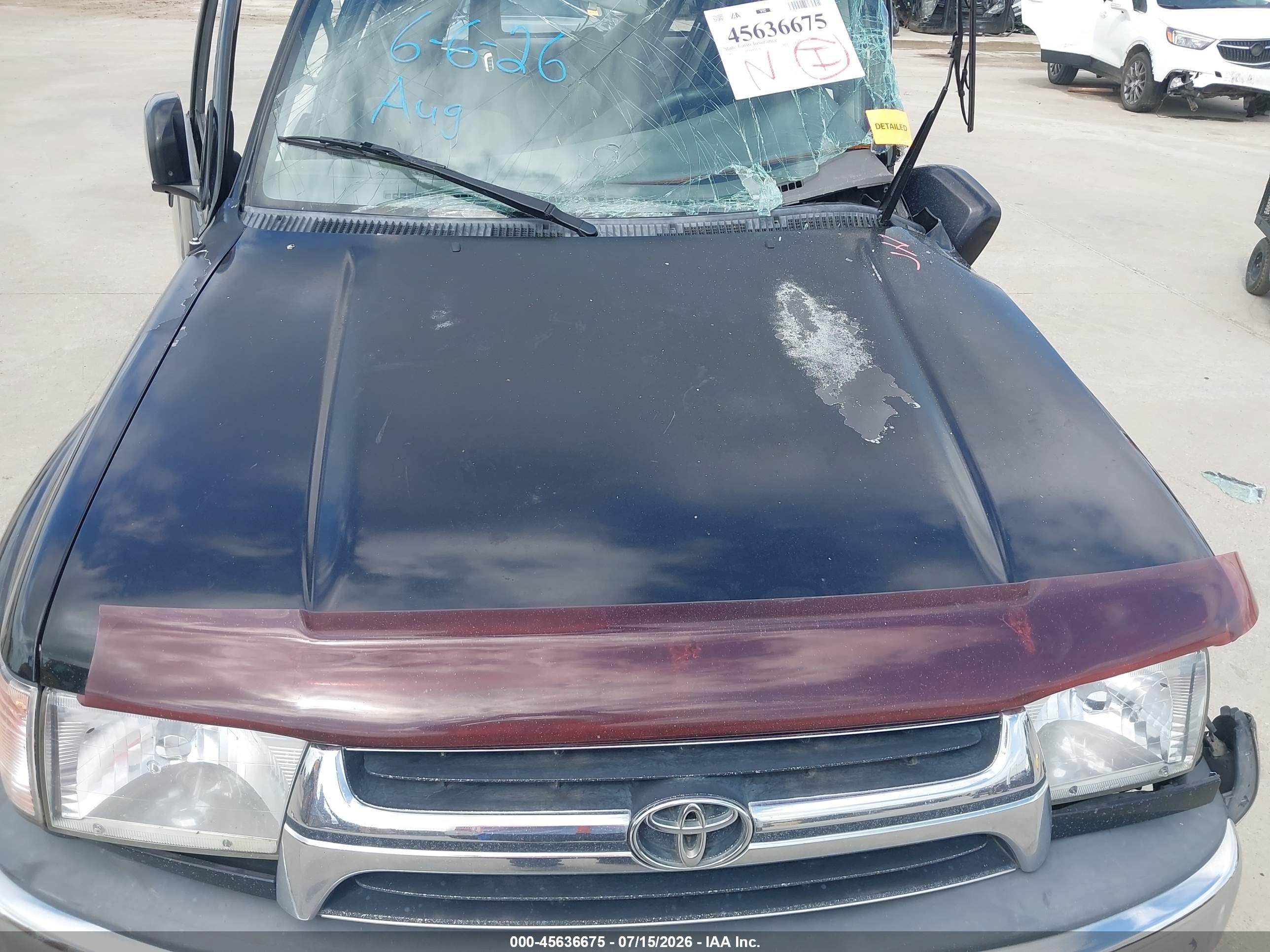 2002 Toyota 4runner Sr5 V6 Black vin: JT3GN86R520225445