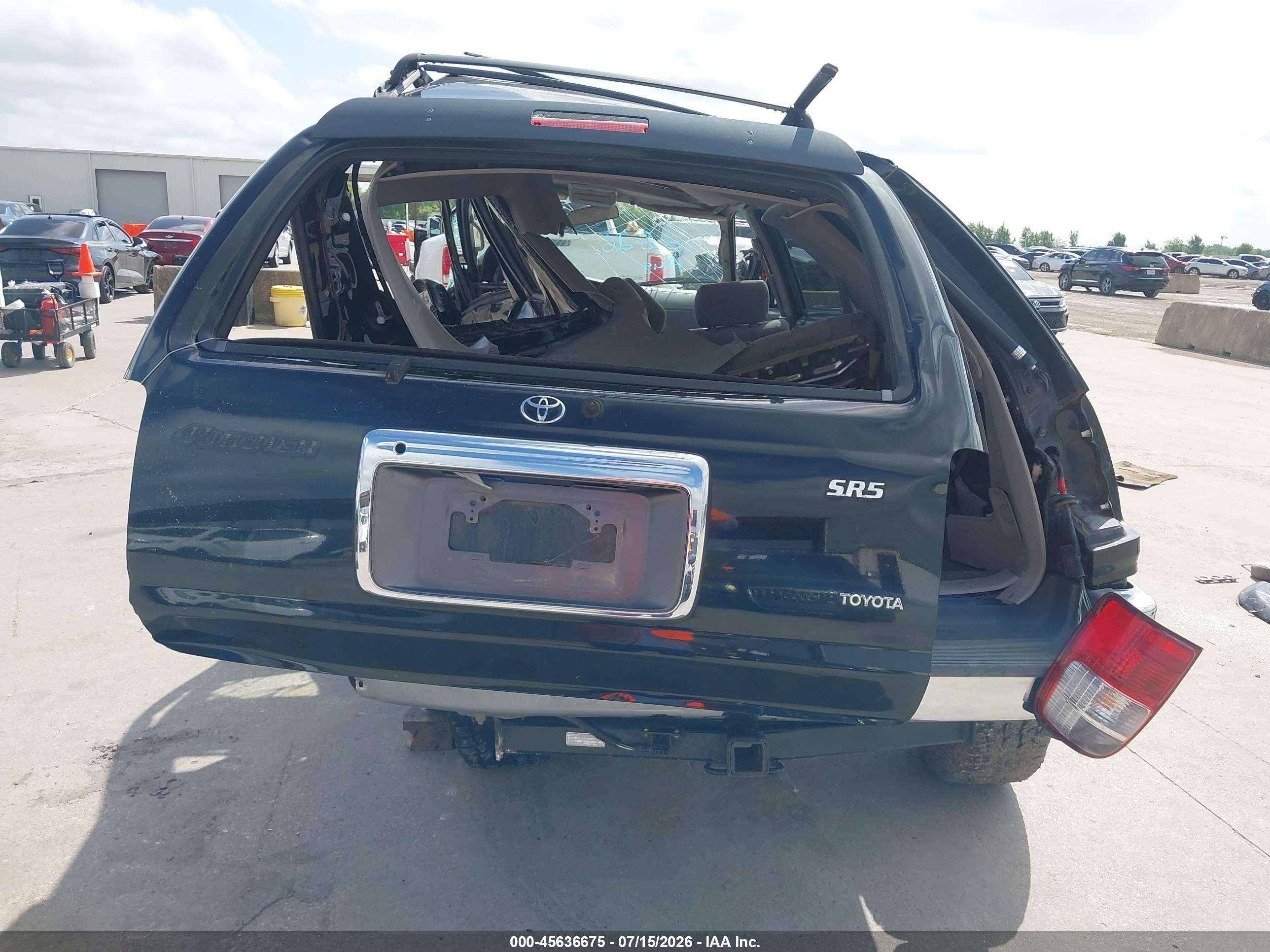 2002 Toyota 4runner Sr5 V6 Black vin: JT3GN86R520225445