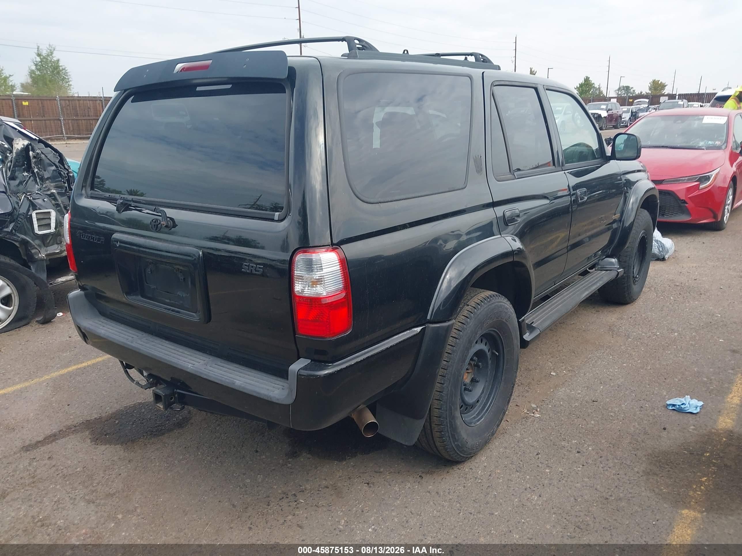 2002 Toyota 4runner Sr5 V6 Black vin: JT3GN86R520232511