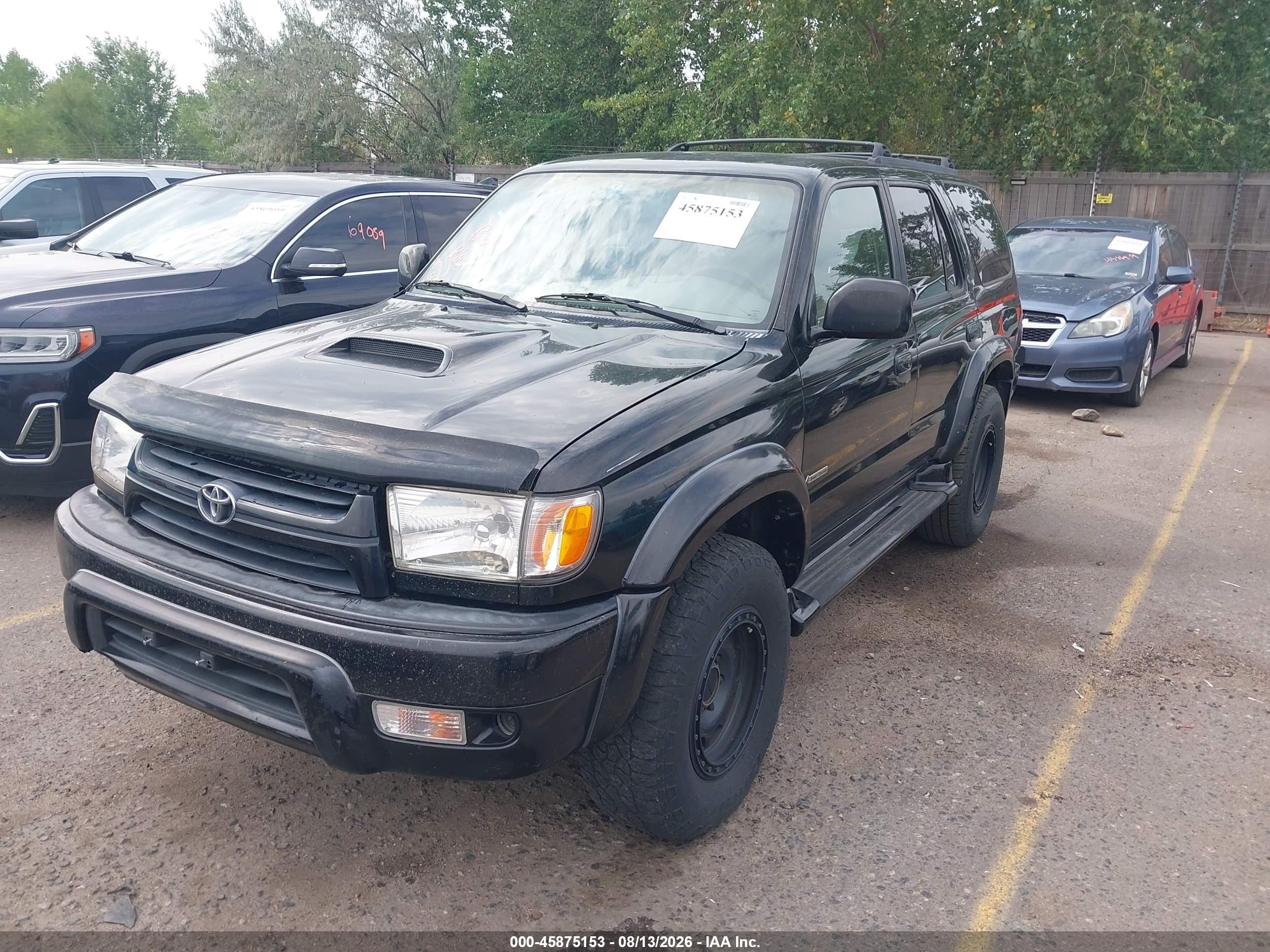 2002 Toyota 4runner Sr5 V6 Black vin: JT3GN86R520232511