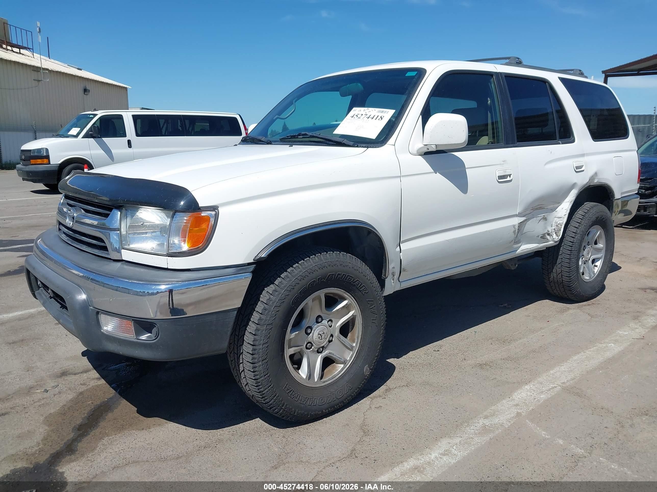 2002 Toyota 4runner Sr5 V6 White vin: JT3GN86R520242570