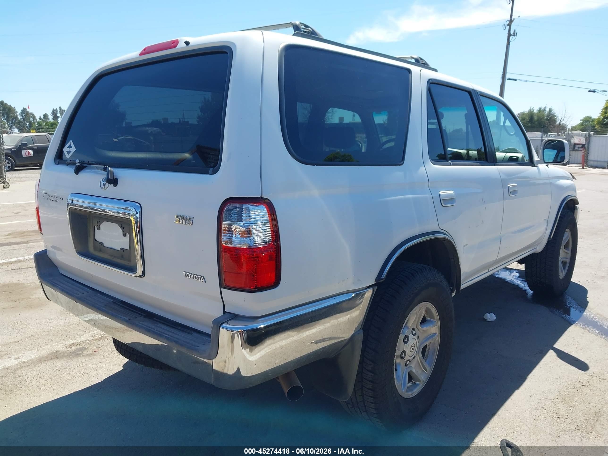 2002 Toyota 4runner Sr5 V6 White vin: JT3GN86R520242570