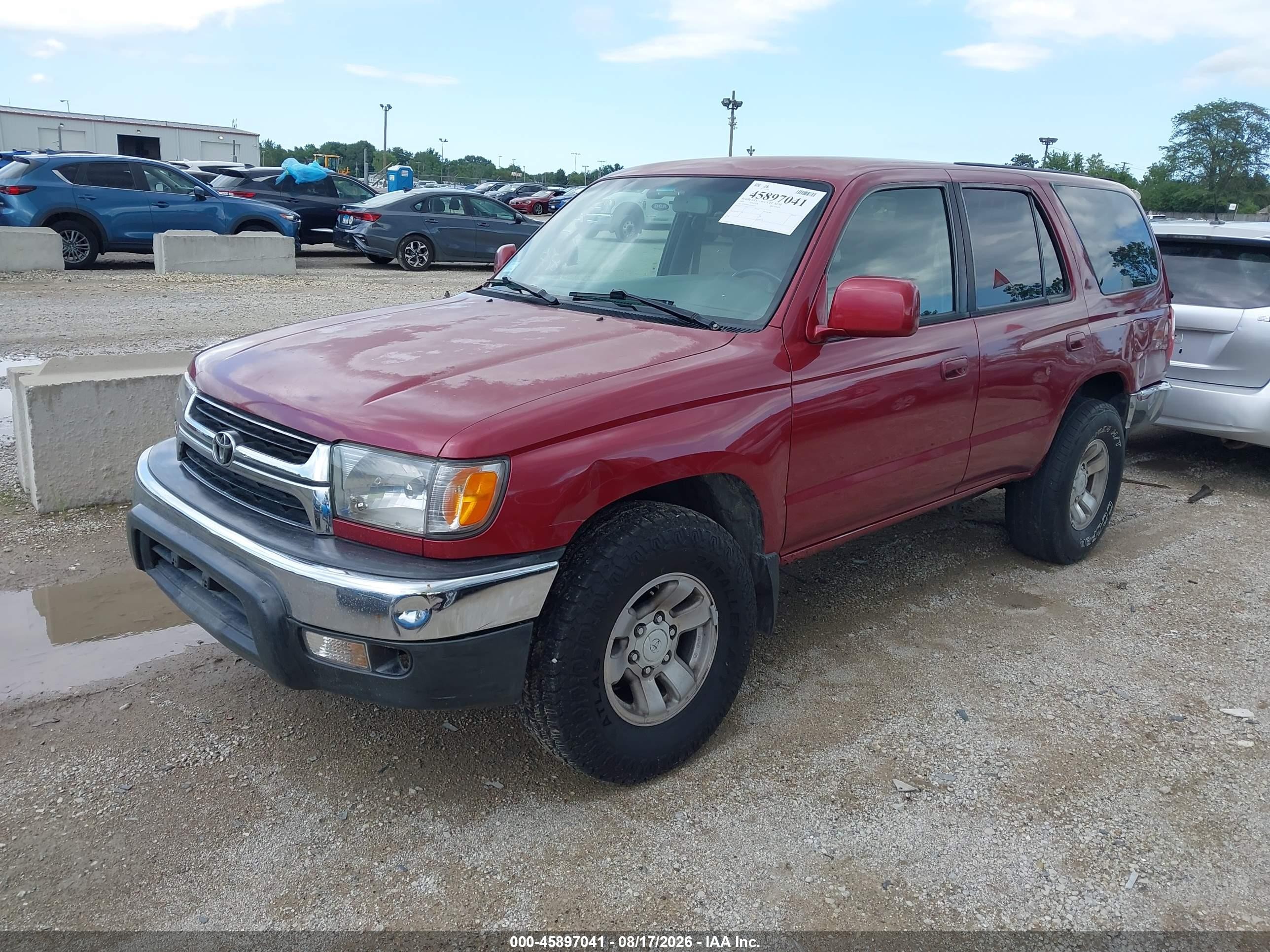 2002 Toyota 4runner Sr5 V6 Maroon vin: JT3GN86R520244643