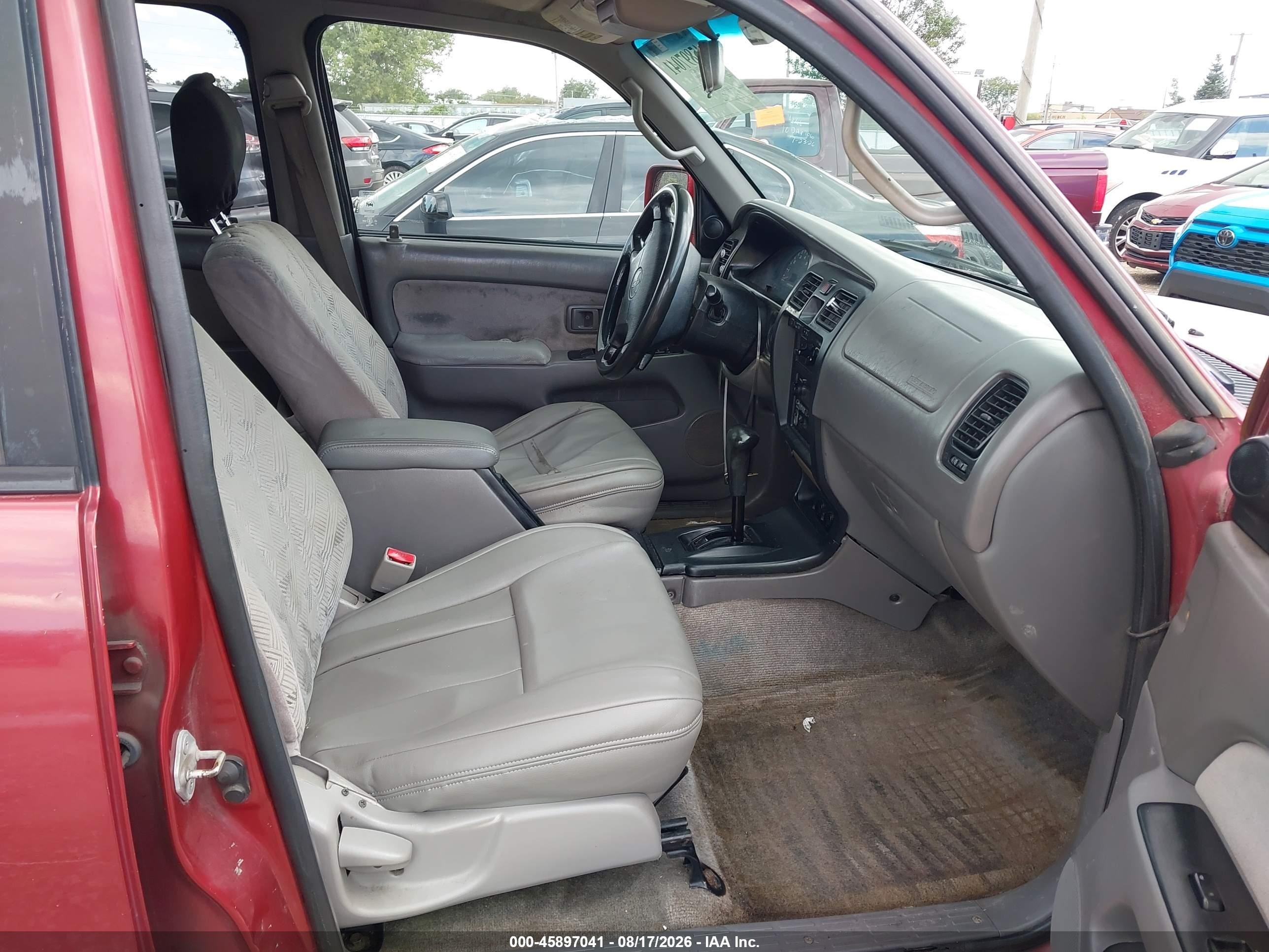 2002 Toyota 4runner Sr5 V6 Maroon vin: JT3GN86R520244643