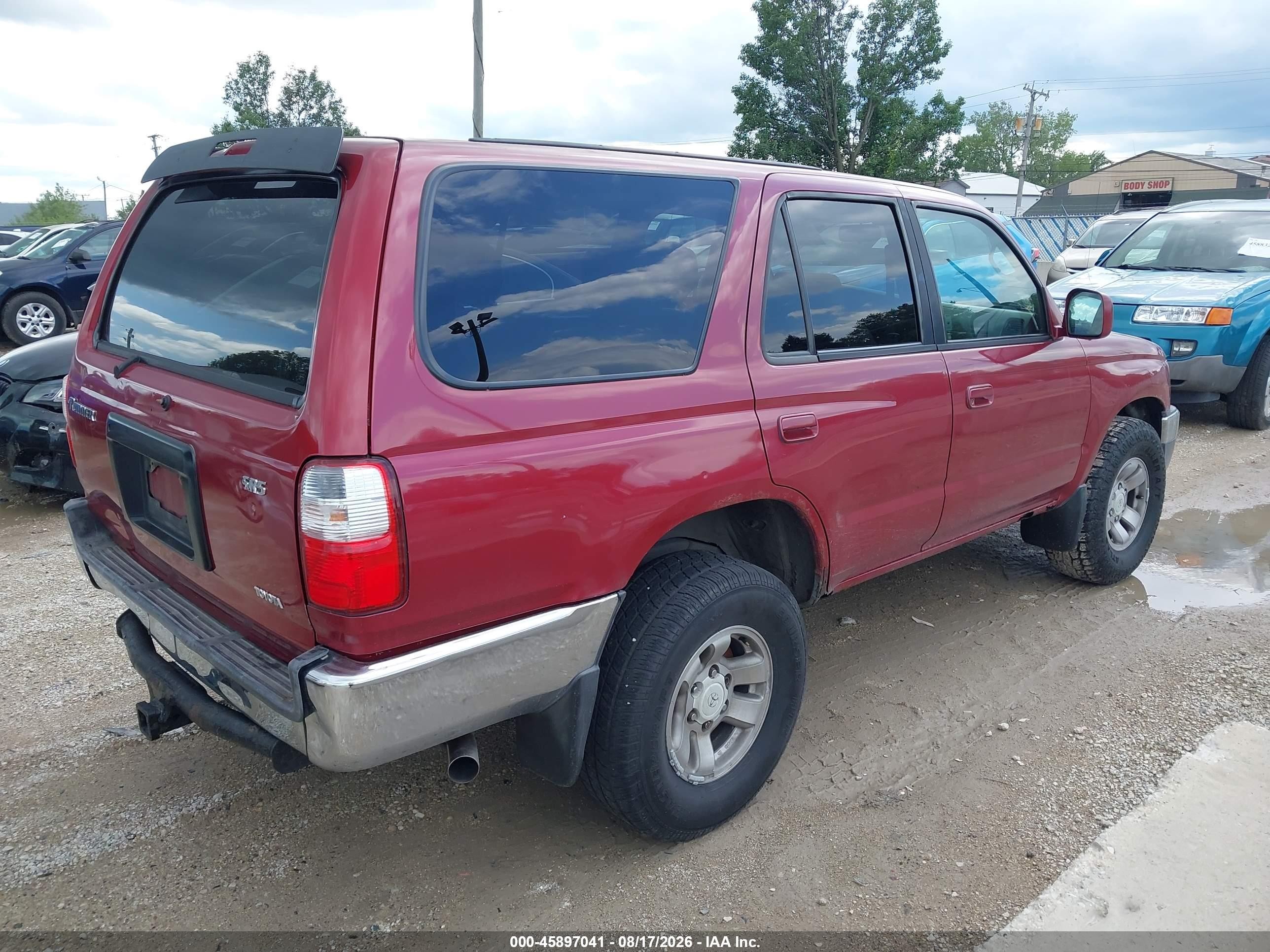 2002 Toyota 4runner Sr5 V6 Maroon vin: JT3GN86R520244643