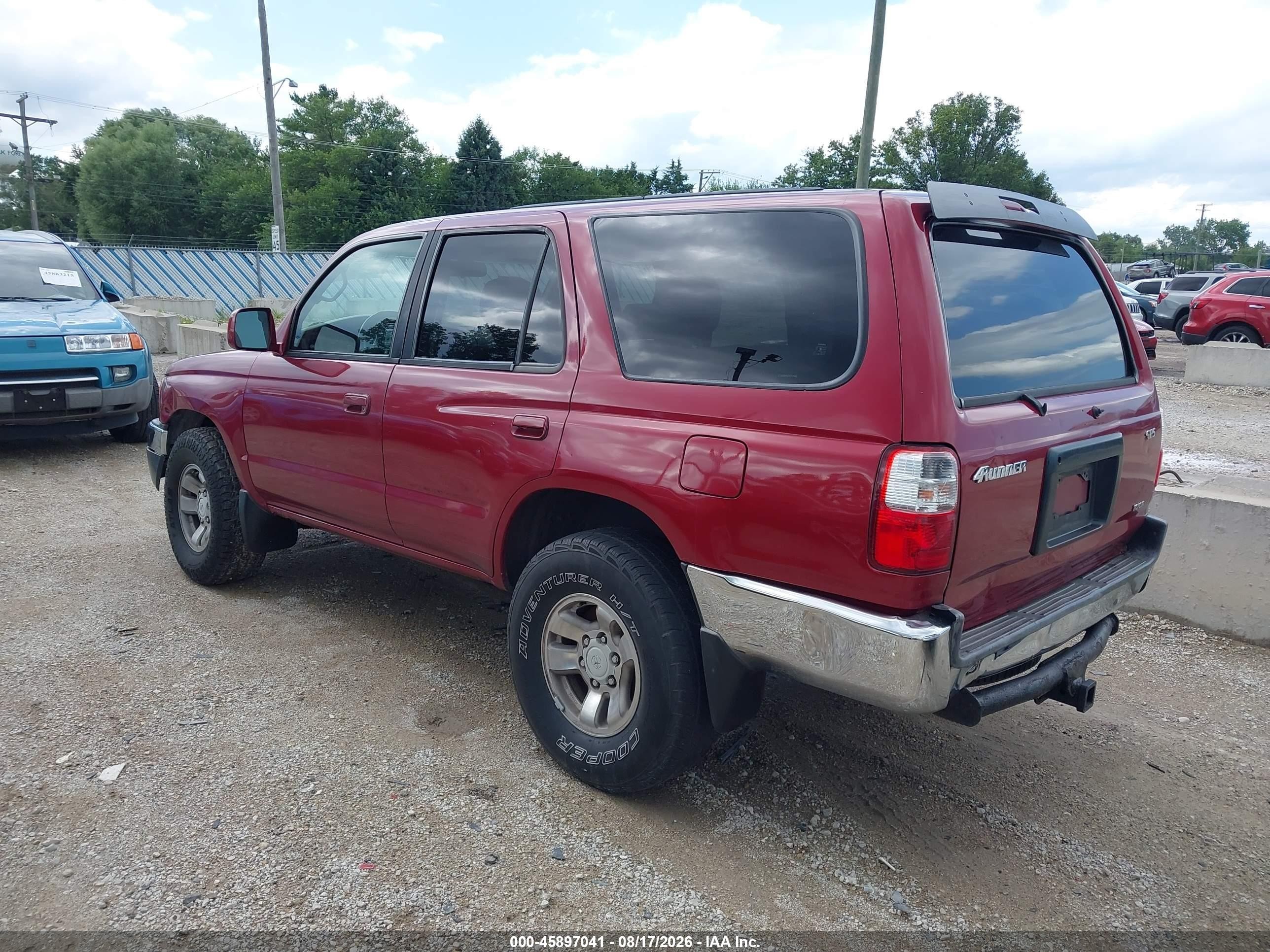 2002 Toyota 4runner Sr5 V6 Maroon vin: JT3GN86R520244643