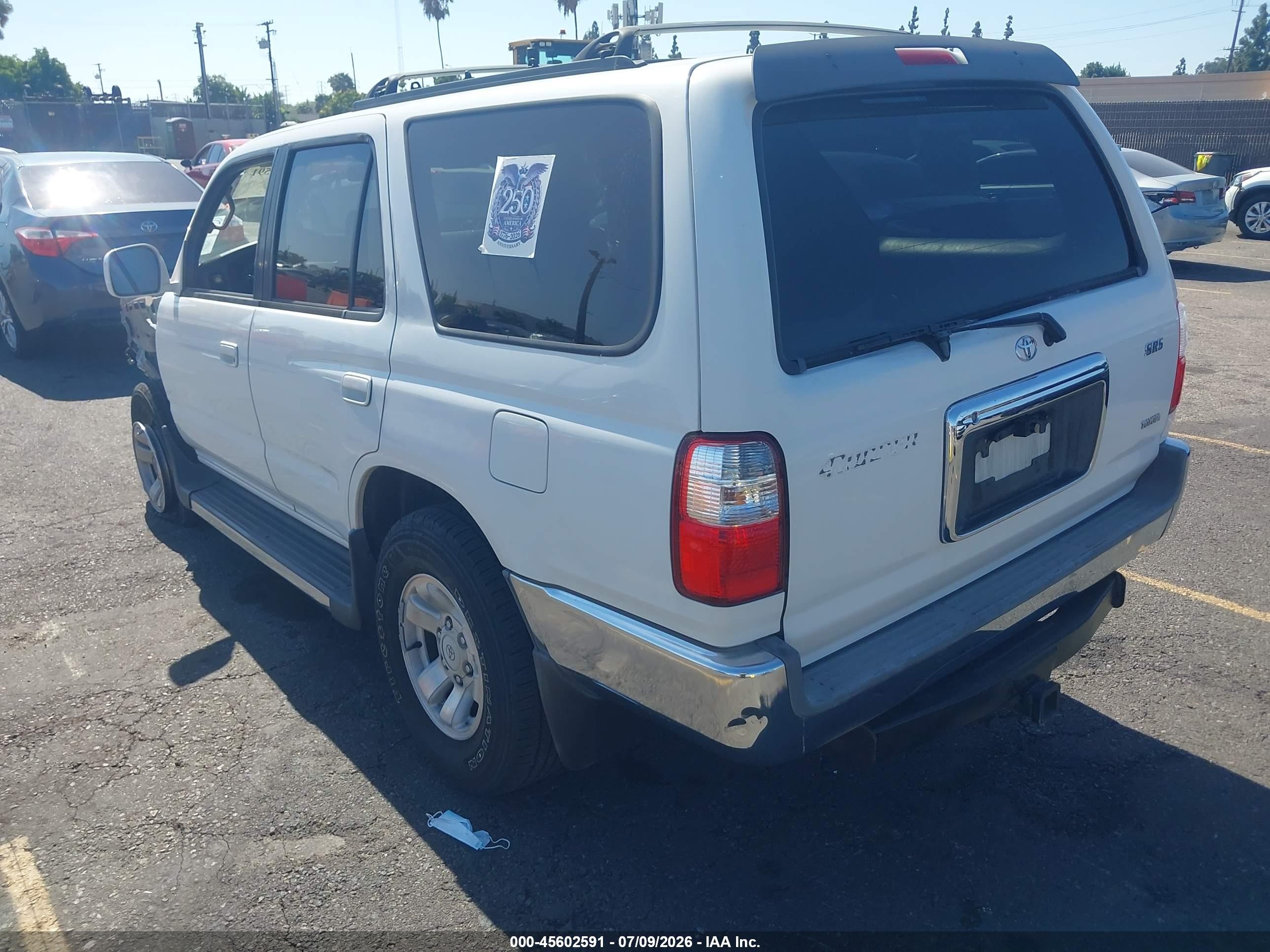 2002 Toyota 4runner Sr5 V6 White vin: JT3GN86R520245176