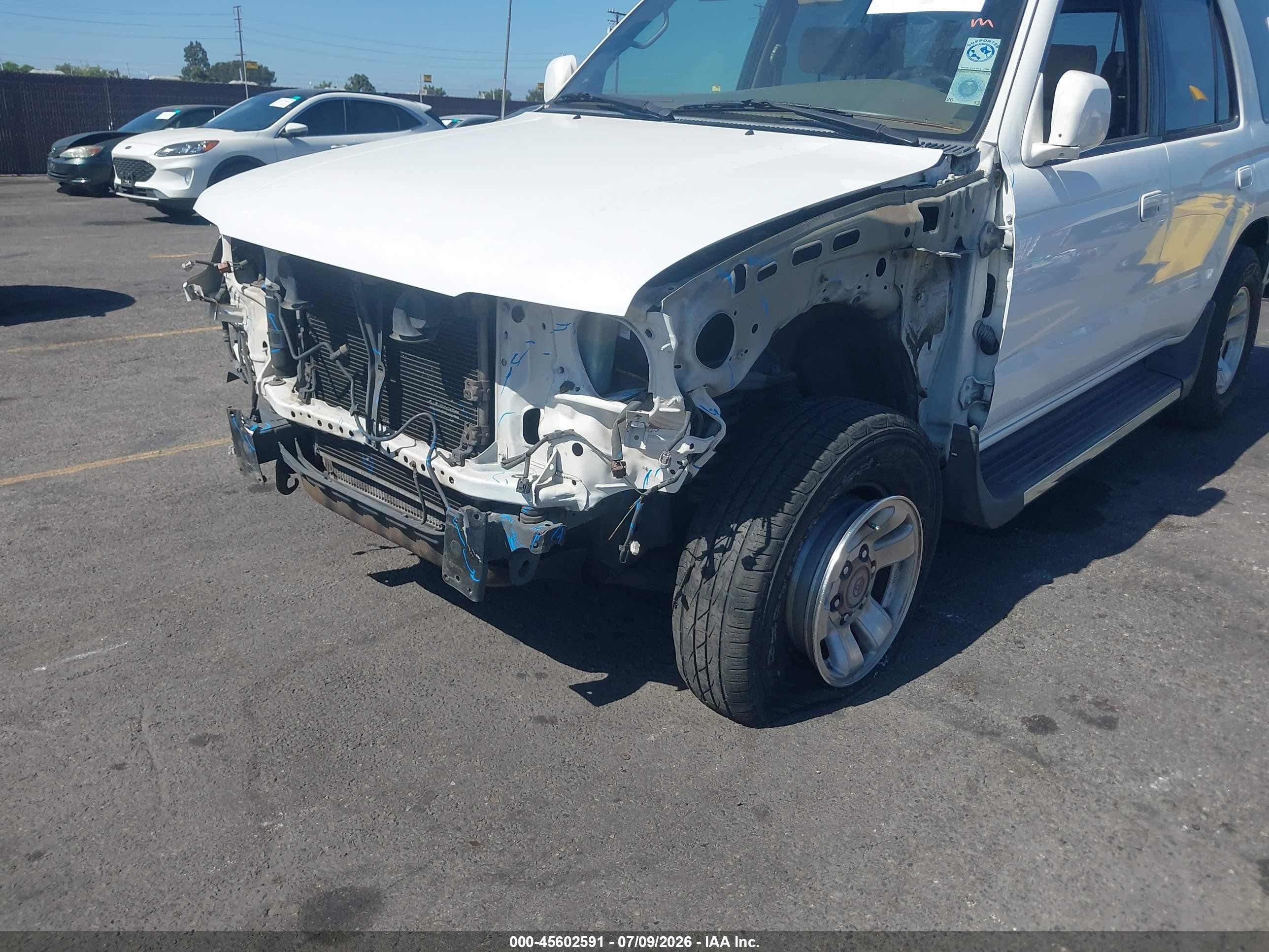 2002 Toyota 4runner Sr5 V6 White vin: JT3GN86R520245176