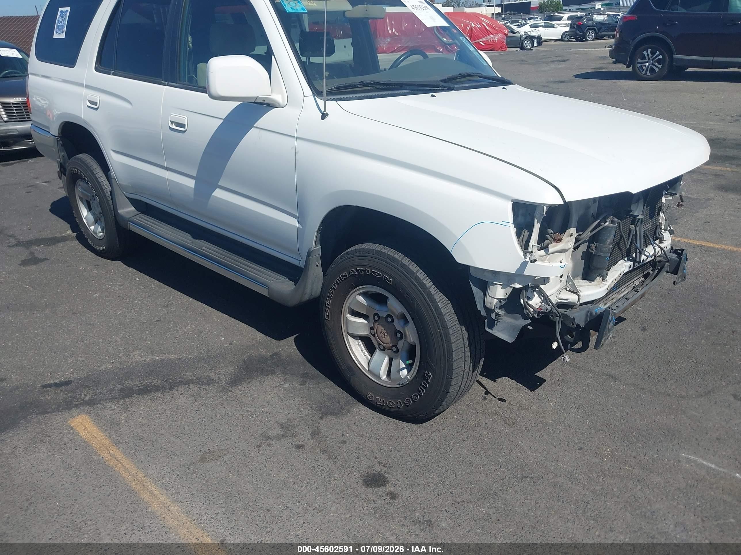 2002 Toyota 4runner Sr5 V6 White vin: JT3GN86R520245176