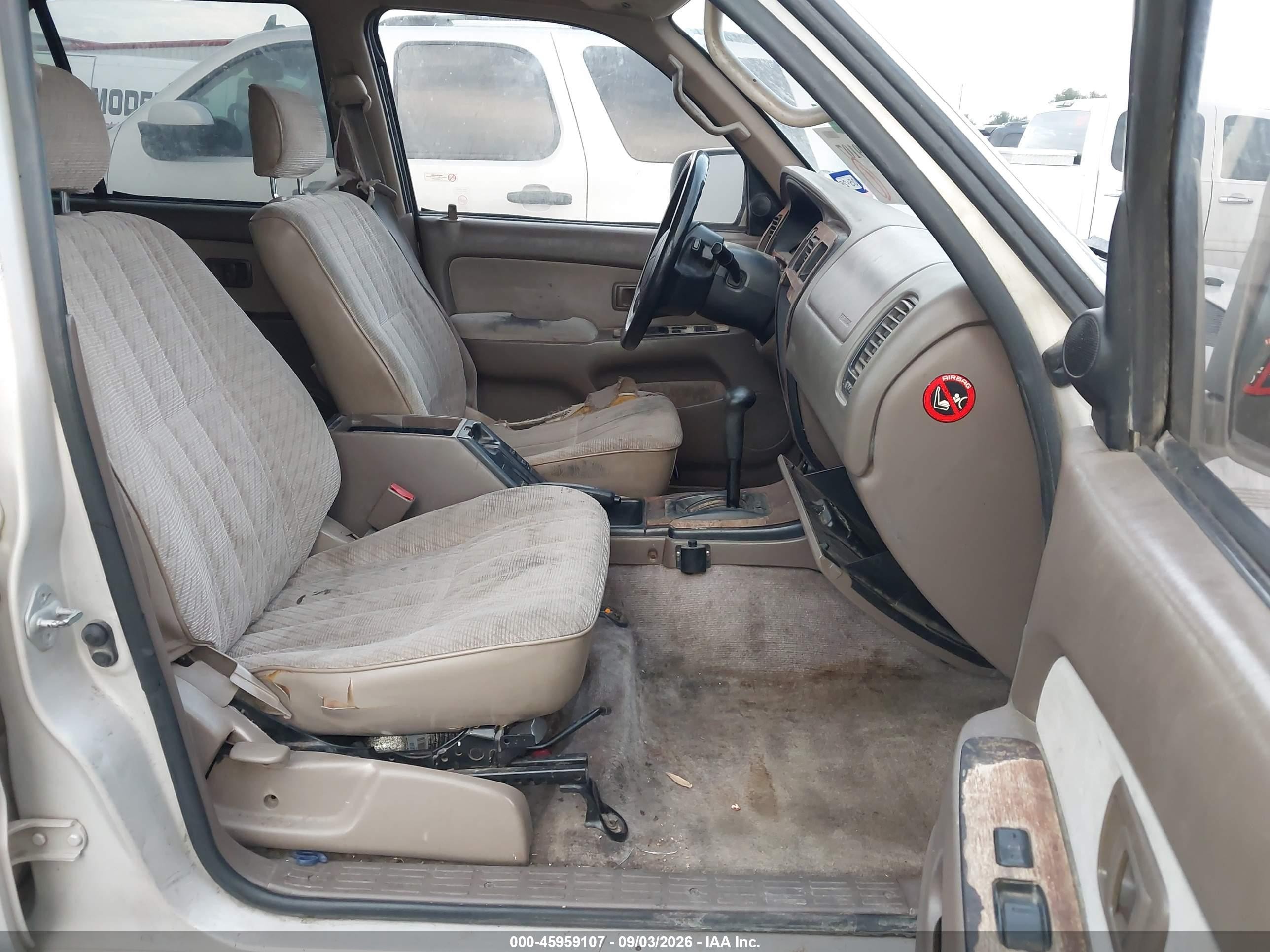 1996 Toyota 4runner Sr5 Beige vin: JT3GN86R5T0004493