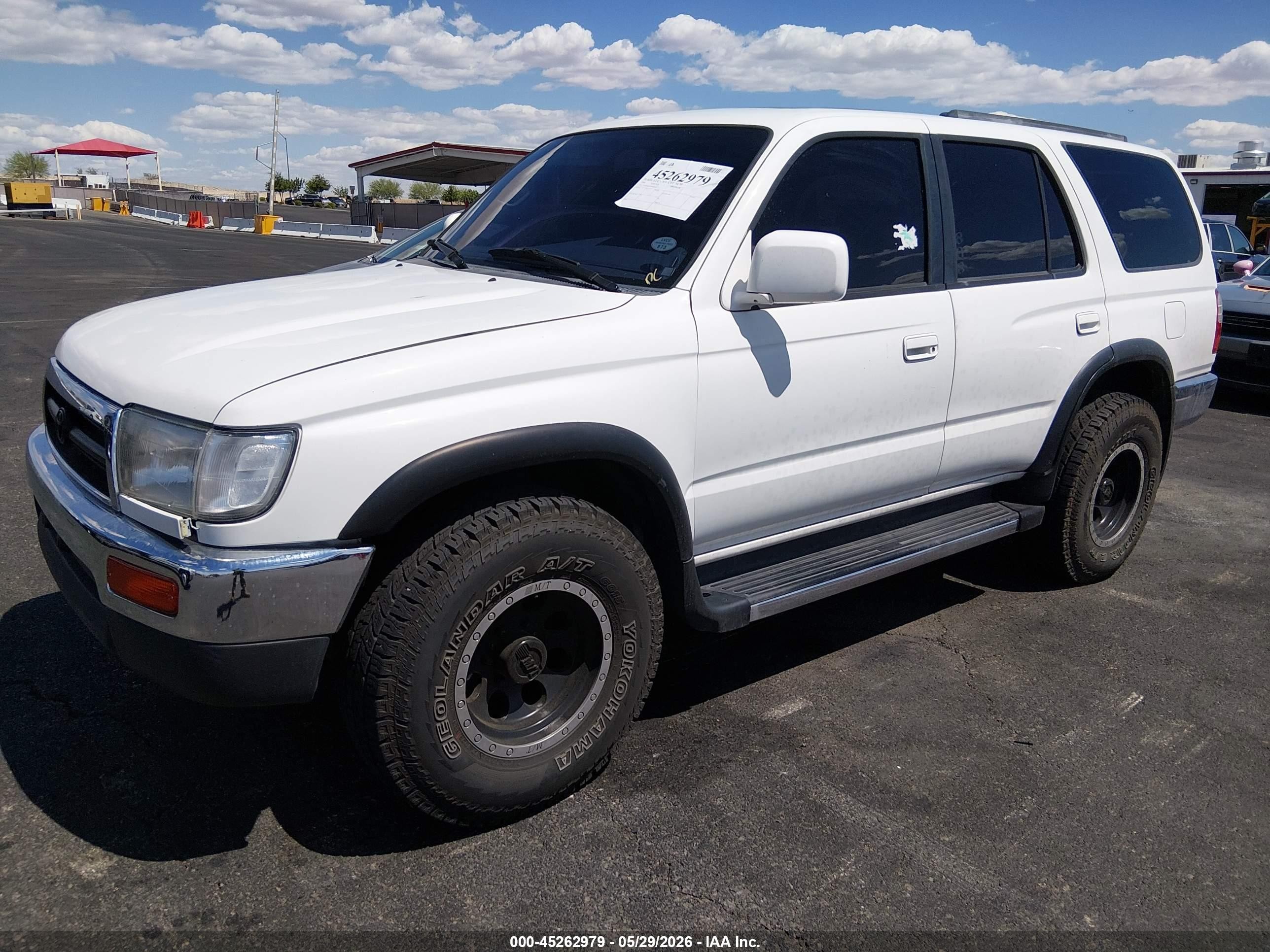 1998 Toyota 4runner Sr5 V6 White vin: JT3GN86R5W0060938