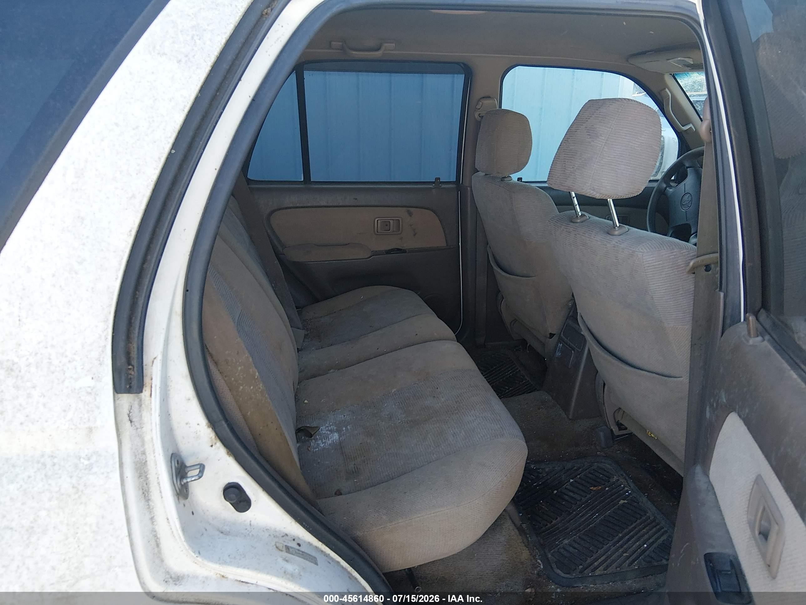 1999 Toyota 4runner Sr5 V6 White vin: JT3GN86R5X0129418
