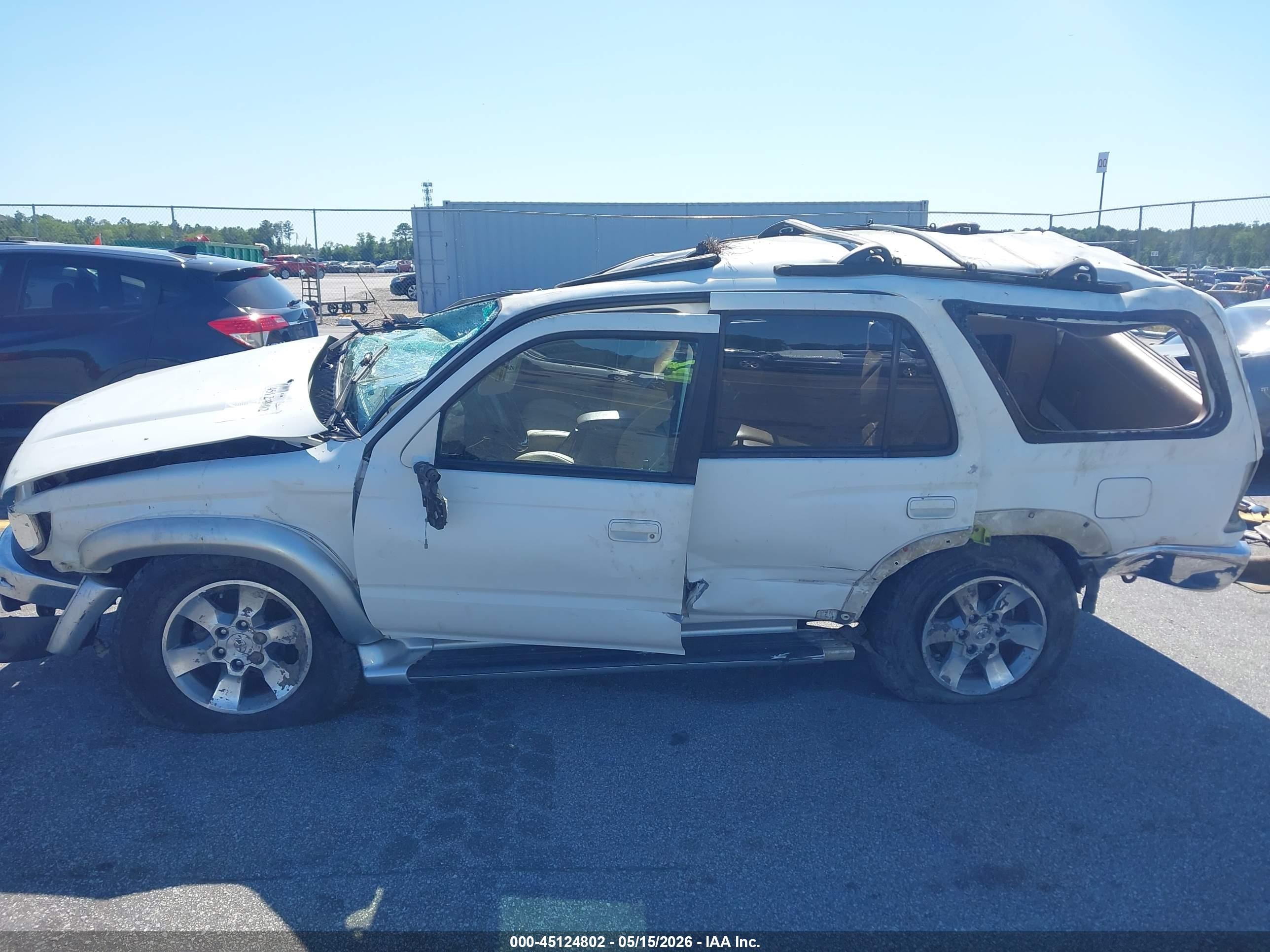 2000 Toyota 4runner Sr5 V6 White vin: JT3GN86R5Y0145295