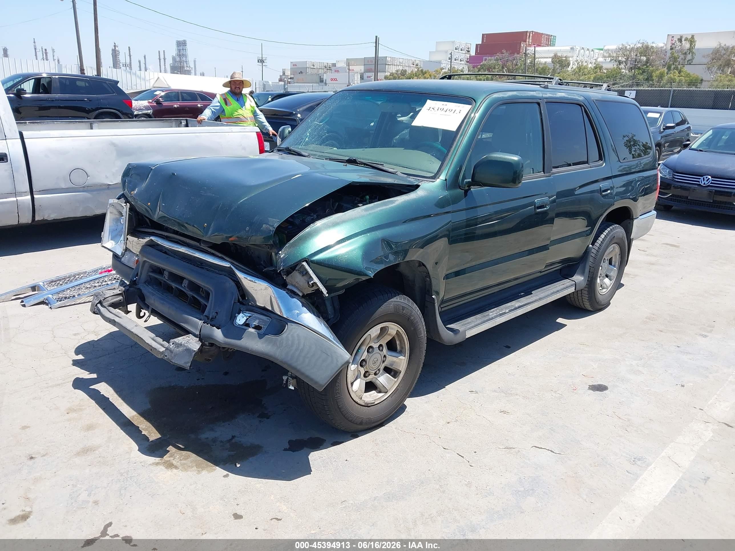 2000 Toyota 4runner Sr5 V6 Green vin: JT3GN86R5Y0146589