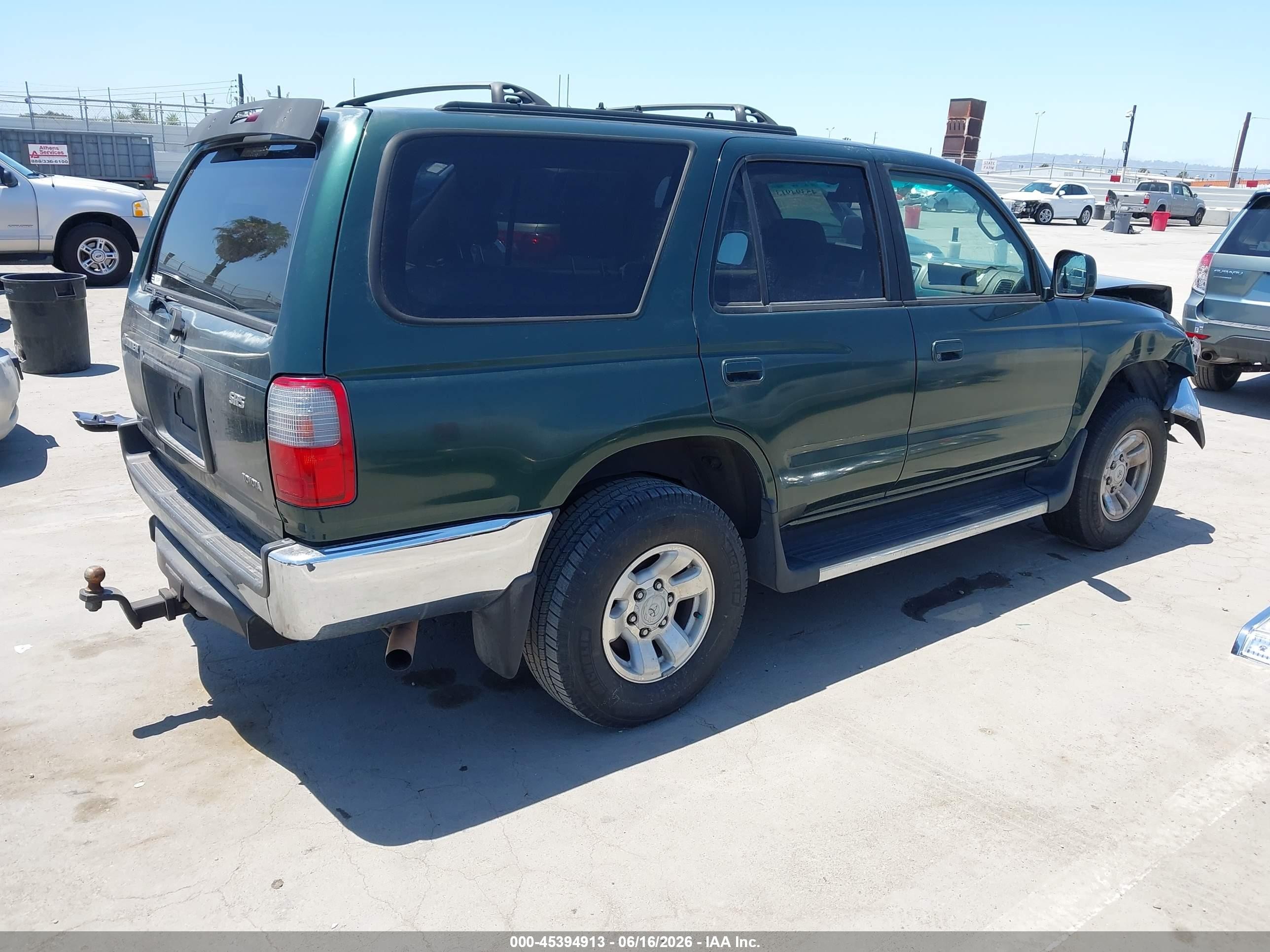 2000 Toyota 4runner Sr5 V6 Green vin: JT3GN86R5Y0146589