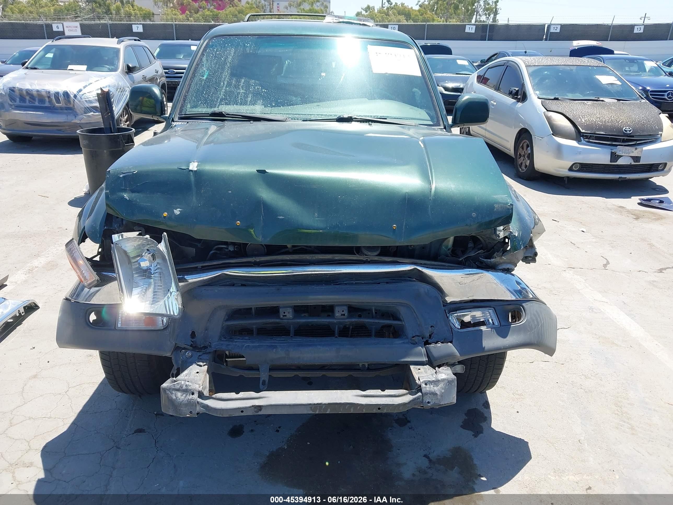 2000 Toyota 4runner Sr5 V6 Green vin: JT3GN86R5Y0146589