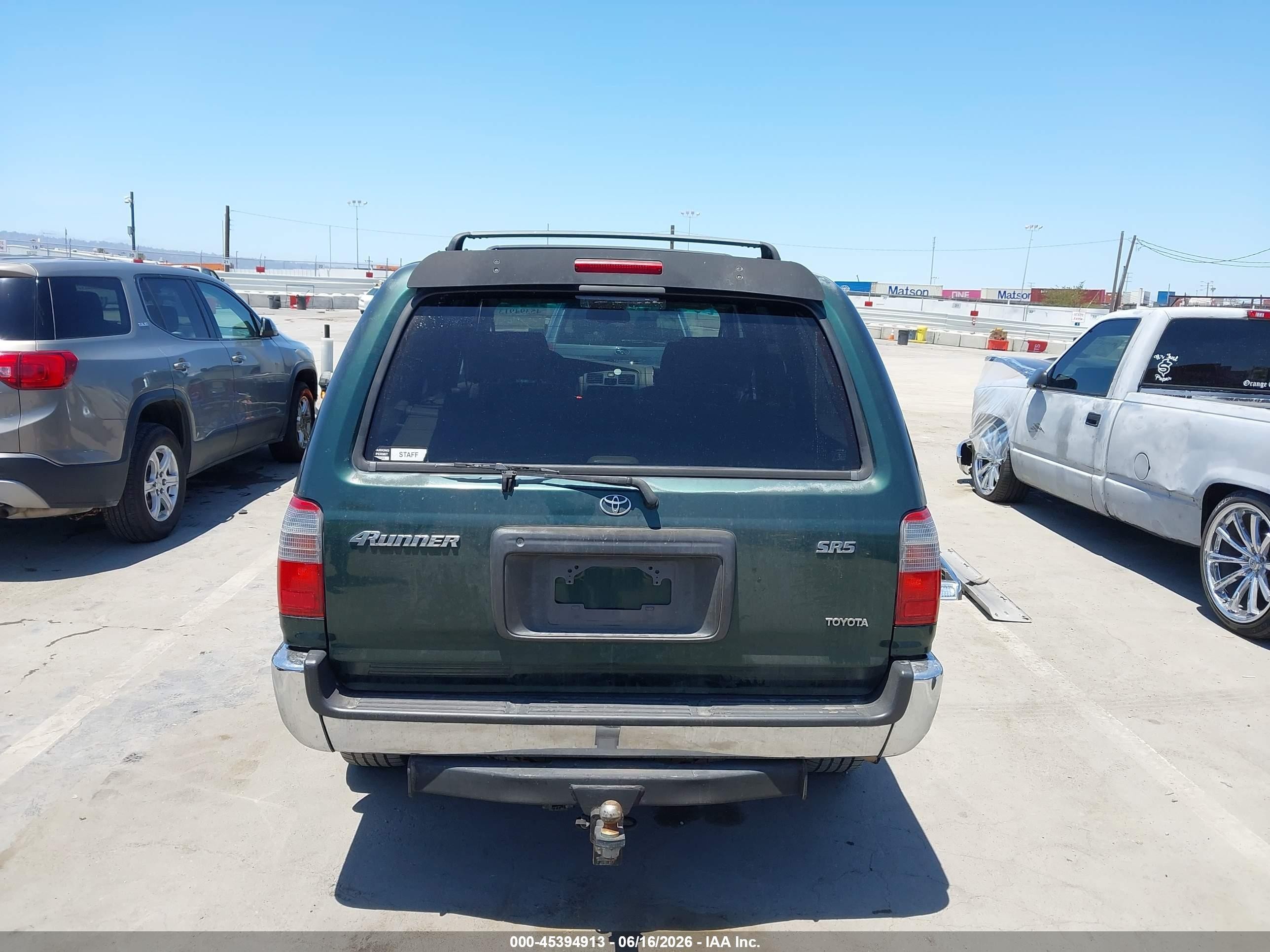 2000 Toyota 4runner Sr5 V6 Green vin: JT3GN86R5Y0146589