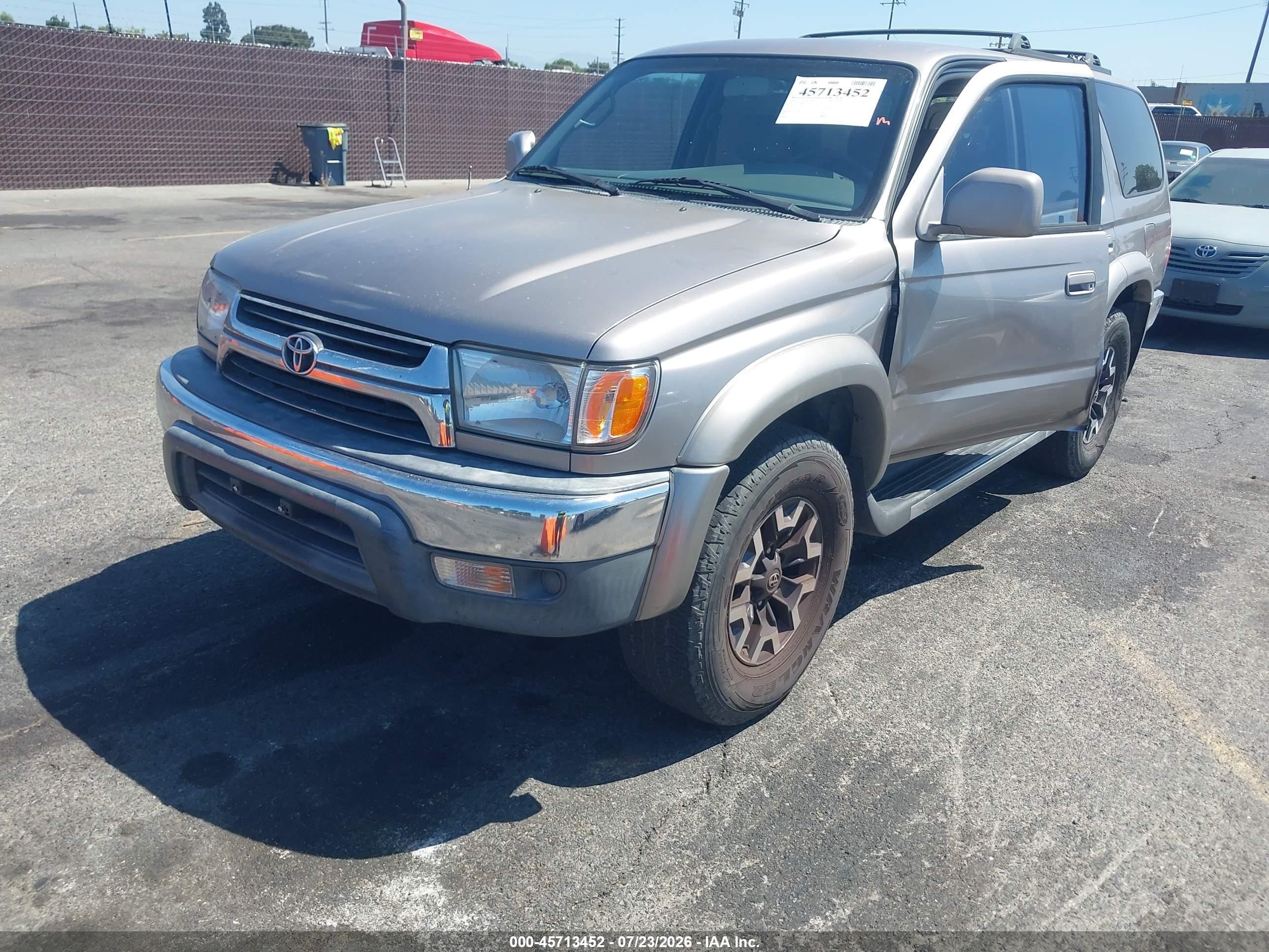 2001 Toyota 4runner Sr5 V6 Gray vin: JT3GN86R610192244