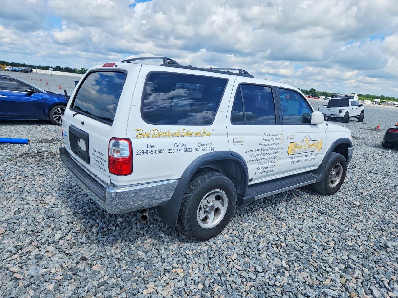 2001 Toyota 4runner Sr5 White vin: JT3GN86R610216476