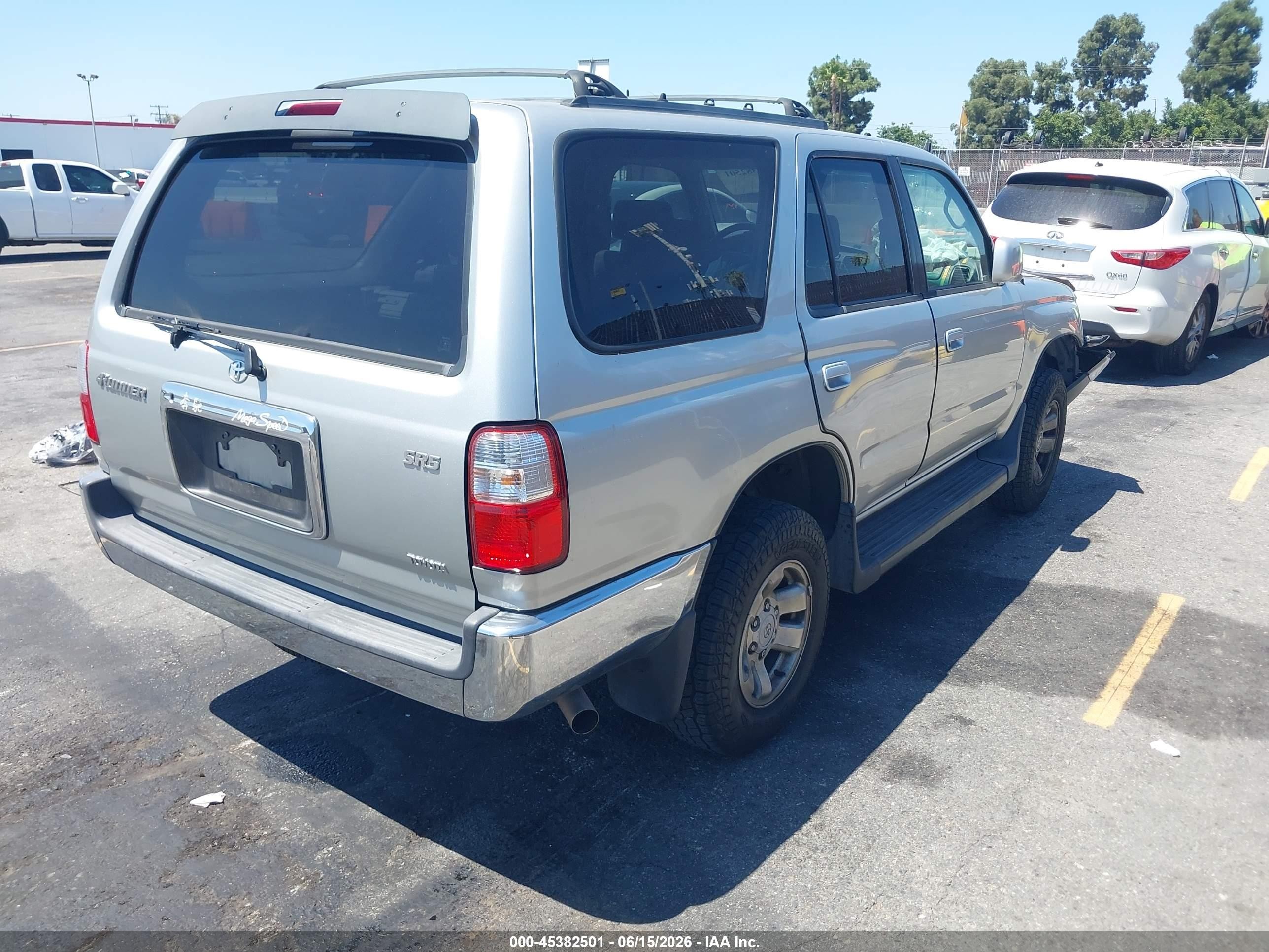 2002 Toyota 4runner Sr5 V6 Silver vin: JT3GN86R620255862