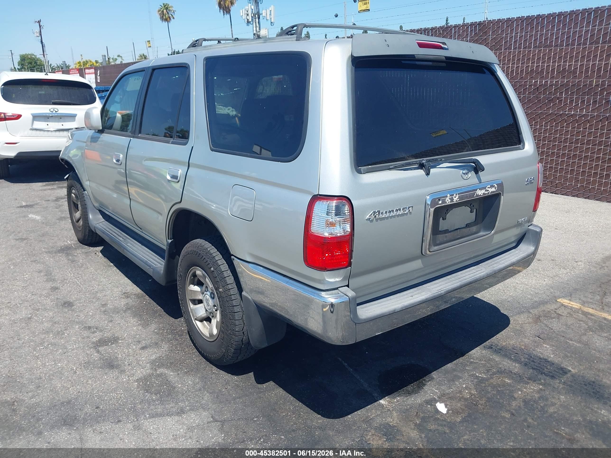 2002 Toyota 4runner Sr5 V6 Silver vin: JT3GN86R620255862