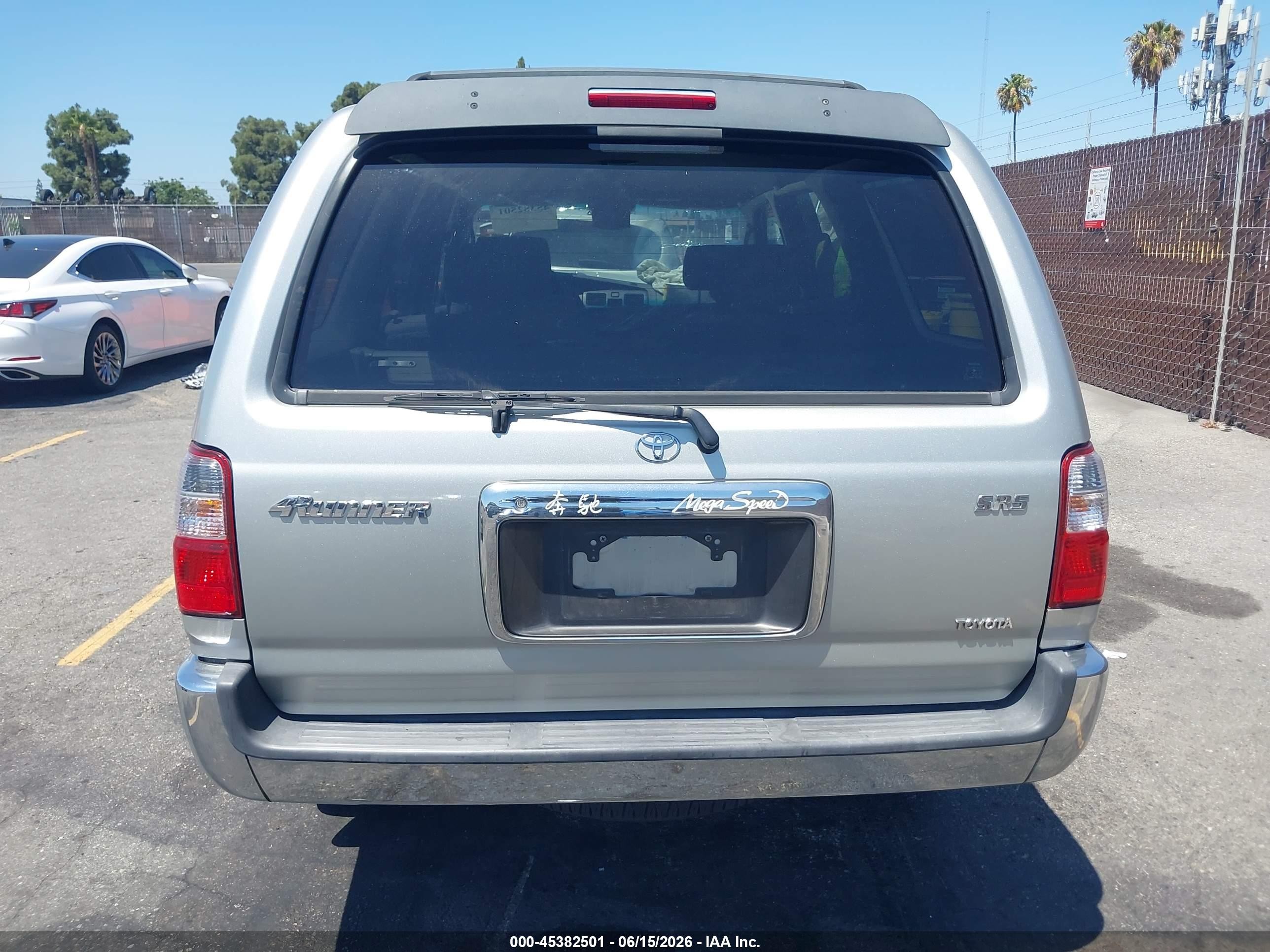 2002 Toyota 4runner Sr5 V6 Silver vin: JT3GN86R620255862