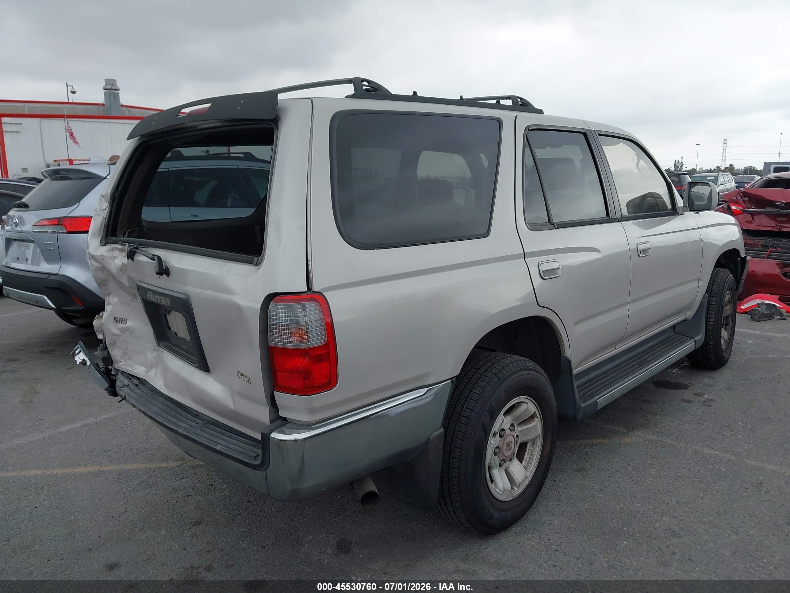1998 Toyota 4runner Sr5 V6 Серебряный vin: JT3GN86R6W0079515