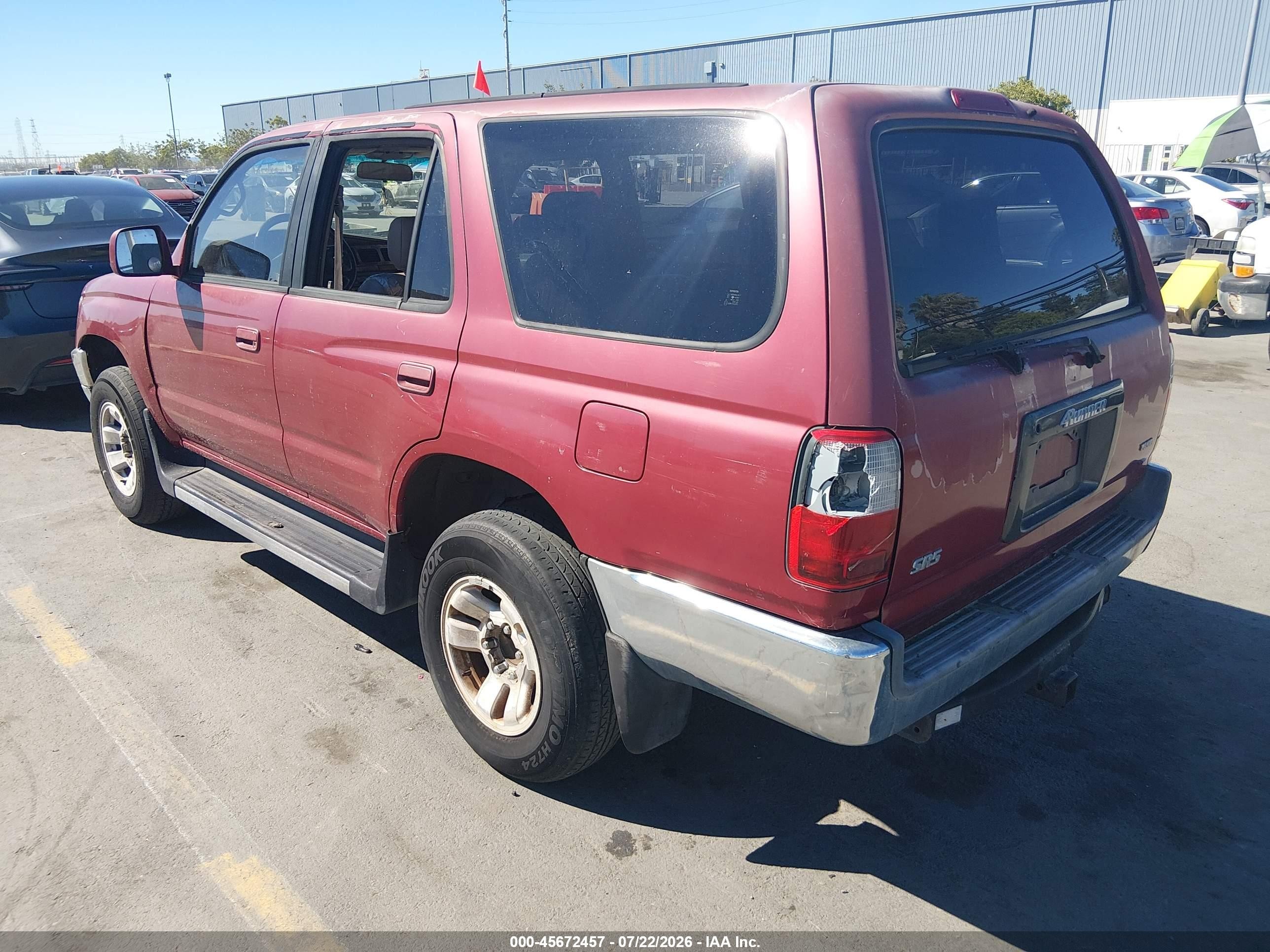 1998 Toyota 4runner Sr5 V6 Красный vin: JT3GN86R6W0084939