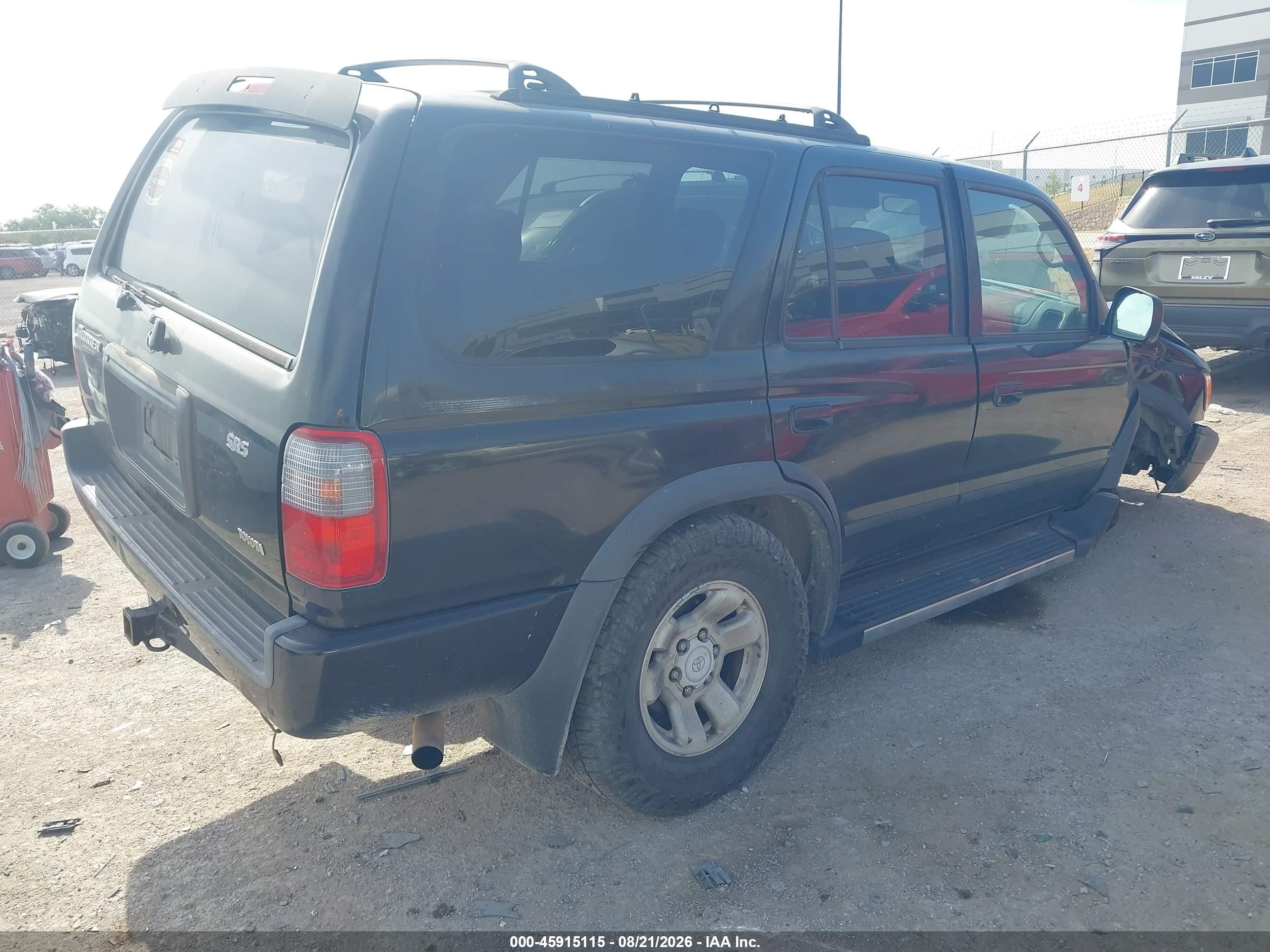 1999 Toyota 4runner Sr5 V6 Black vin: JT3GN86R6X0131145