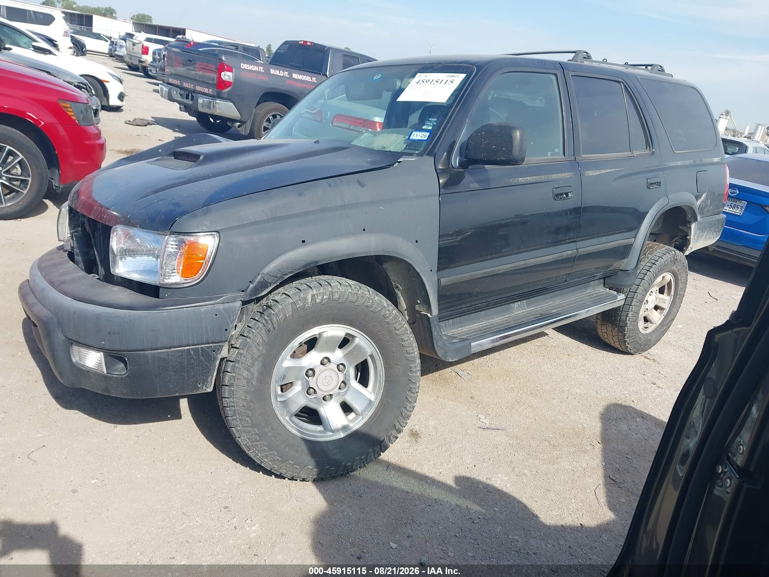 1999 Toyota 4runner Sr5 V6 Black vin: JT3GN86R6X0131145