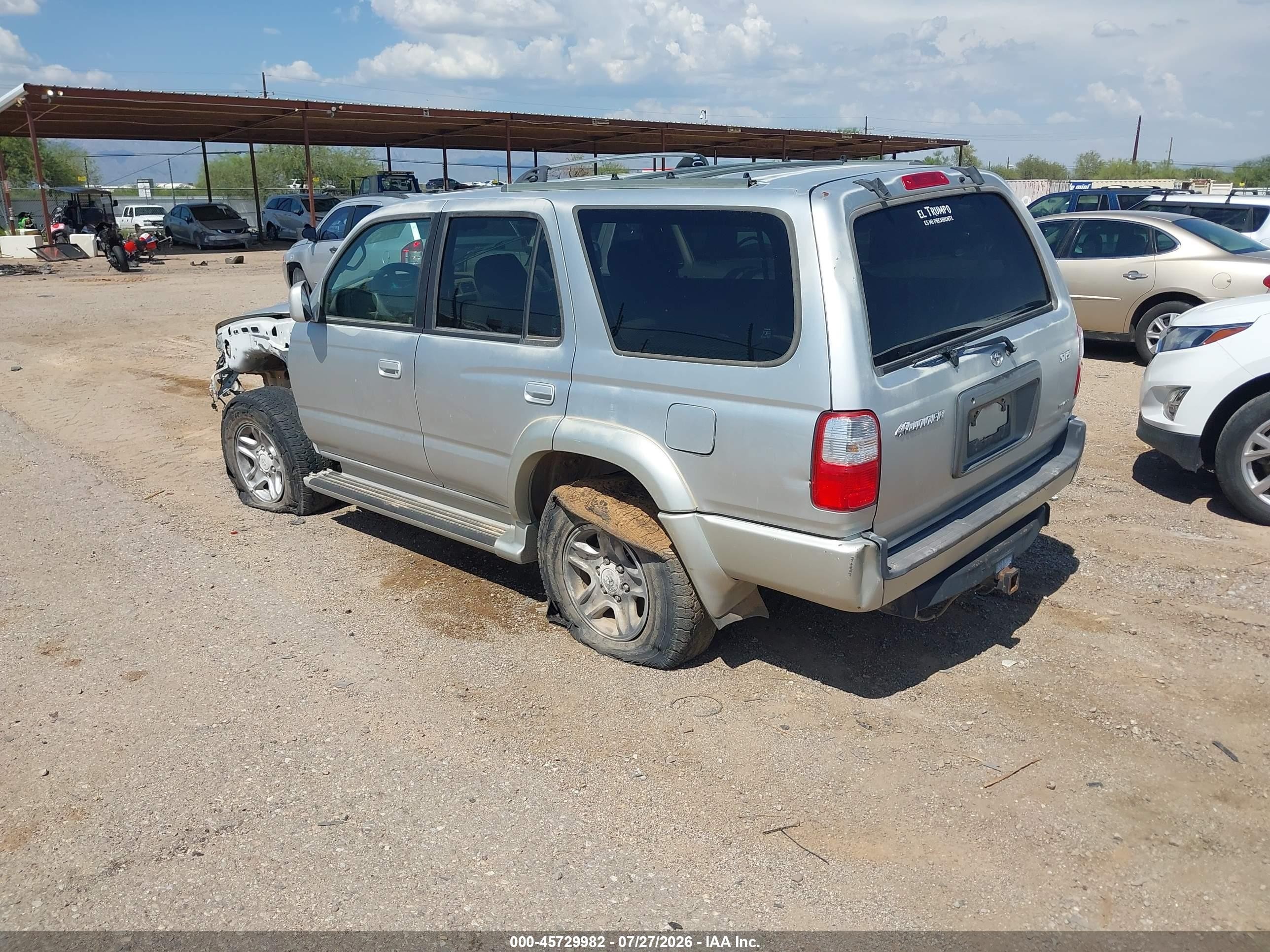2001 Toyota 4runner Sr5 V6 Silver vin: JT3GN86R710183407