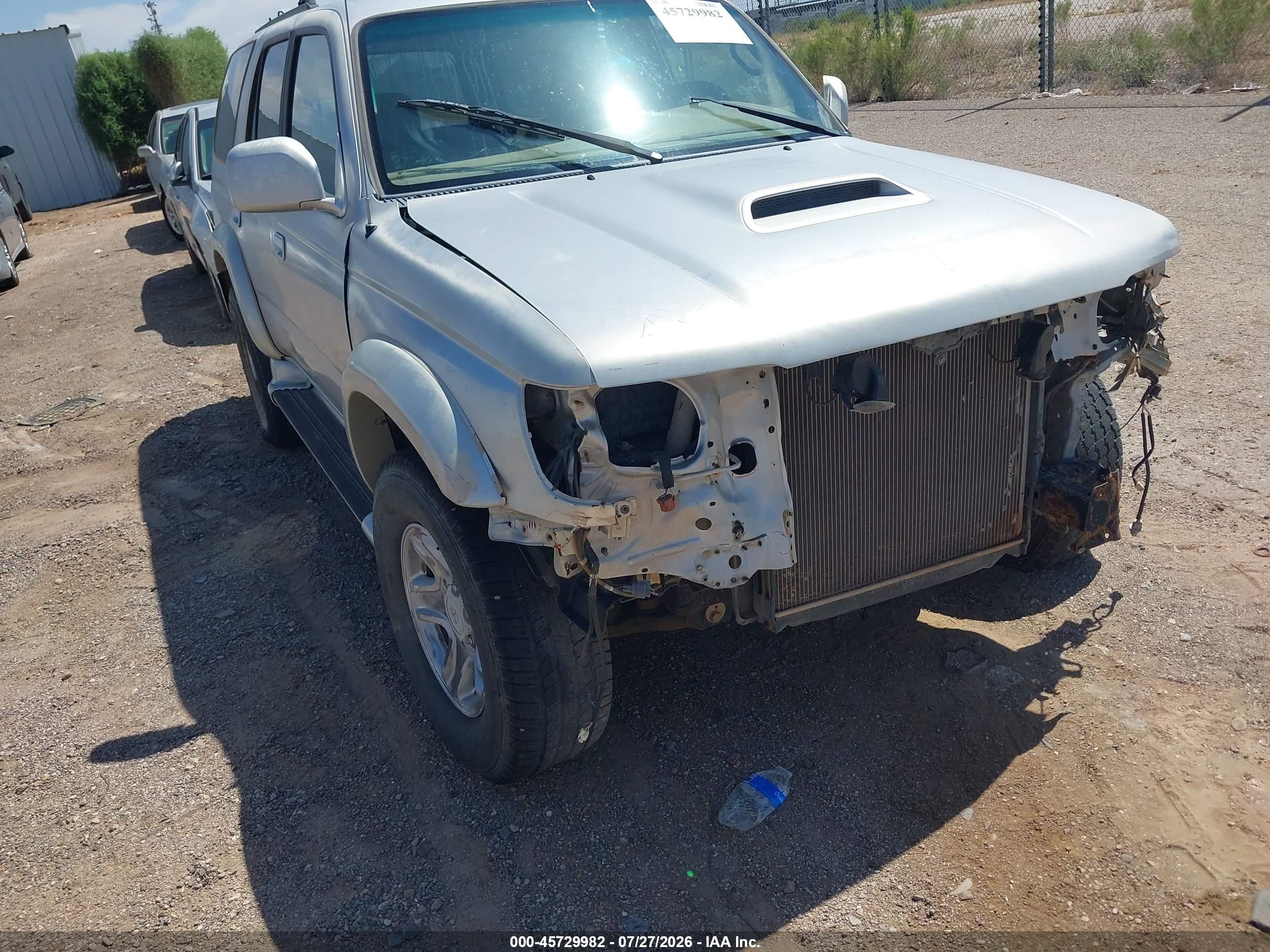 2001 Toyota 4runner Sr5 V6 Silver vin: JT3GN86R710183407