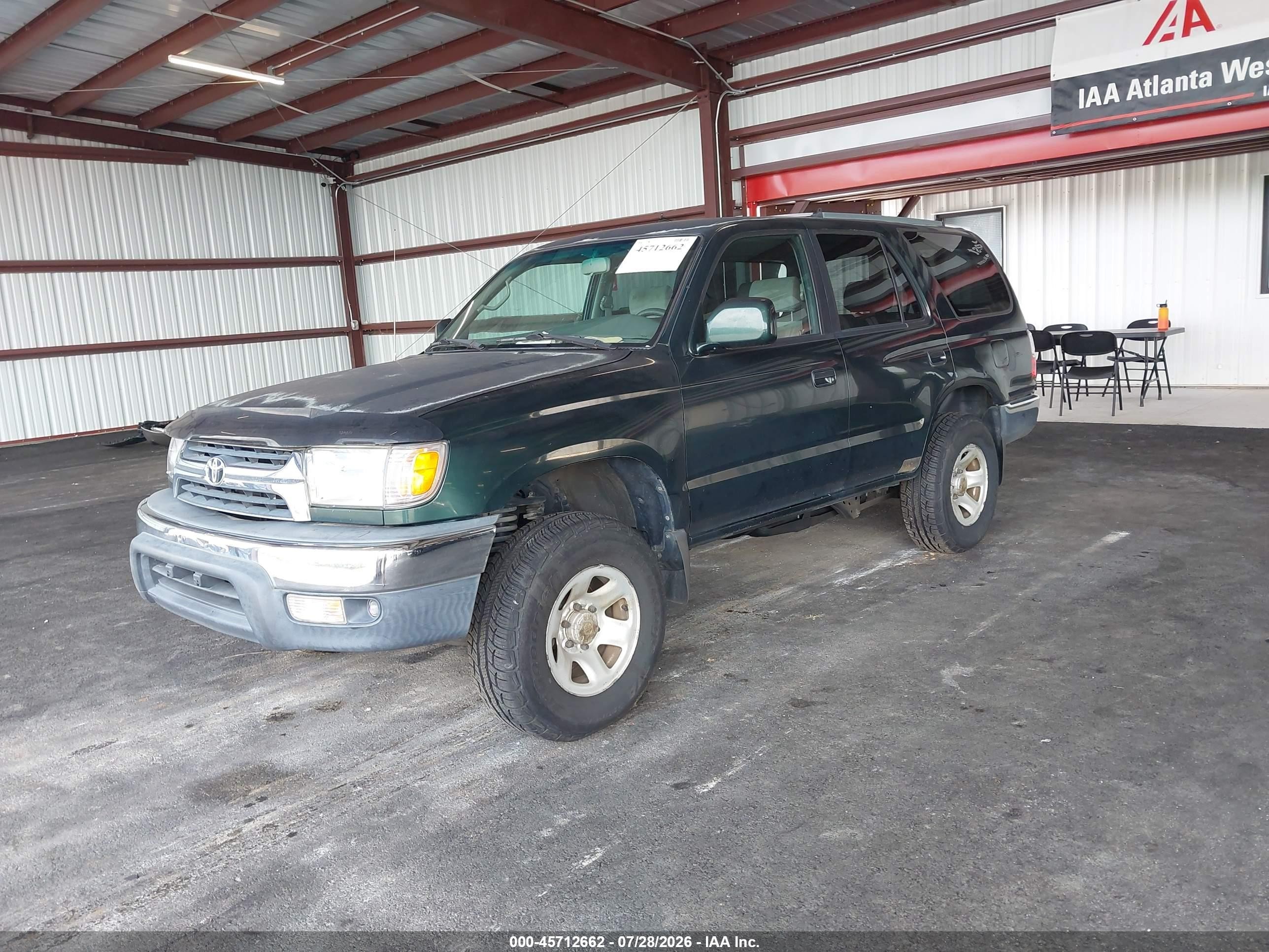 2001 Toyota 4runner Sr5 V6 Green vin: JT3GN86R710197243