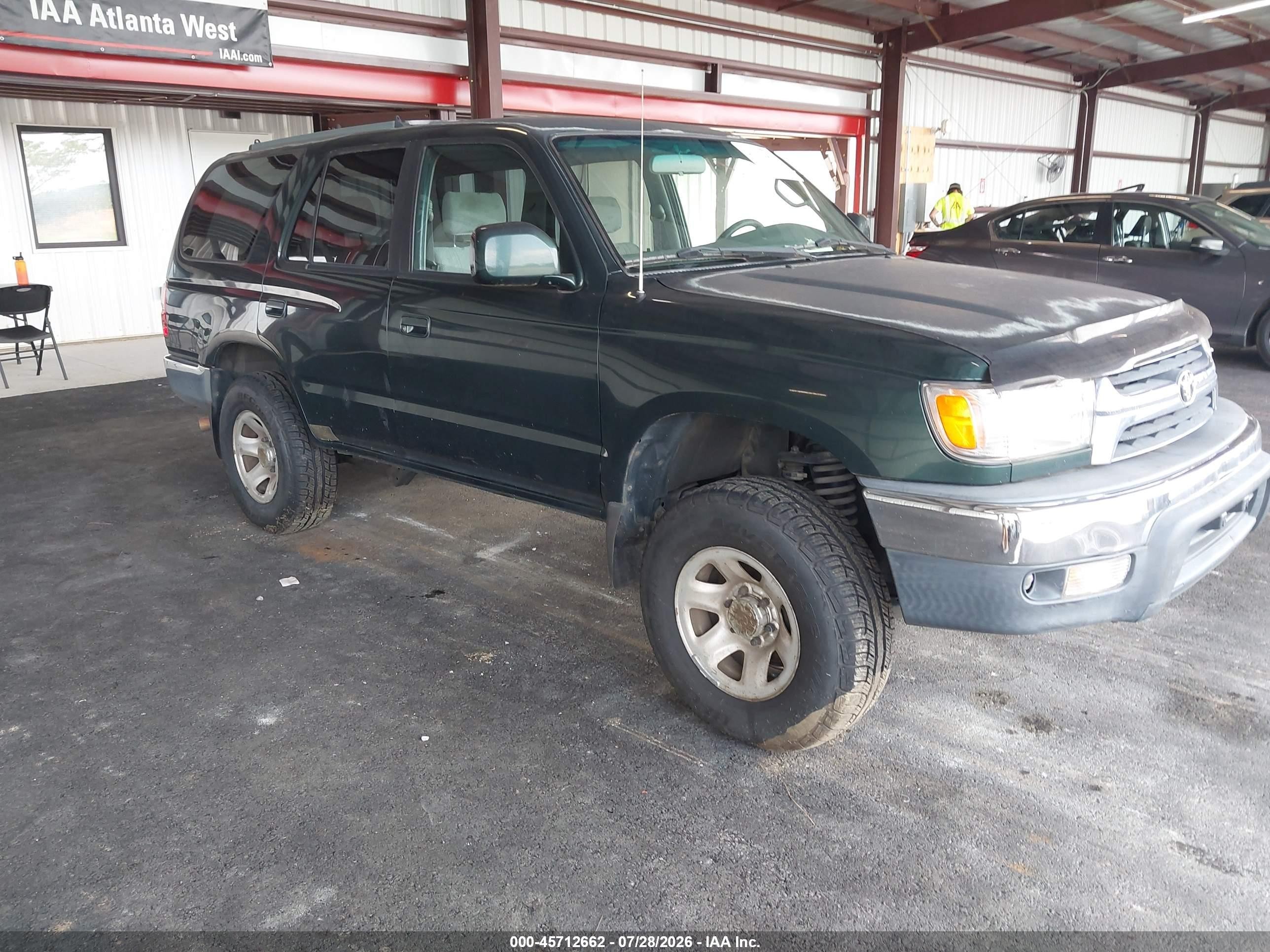 2001 Toyota 4runner Sr5 V6 Green vin: JT3GN86R710197243