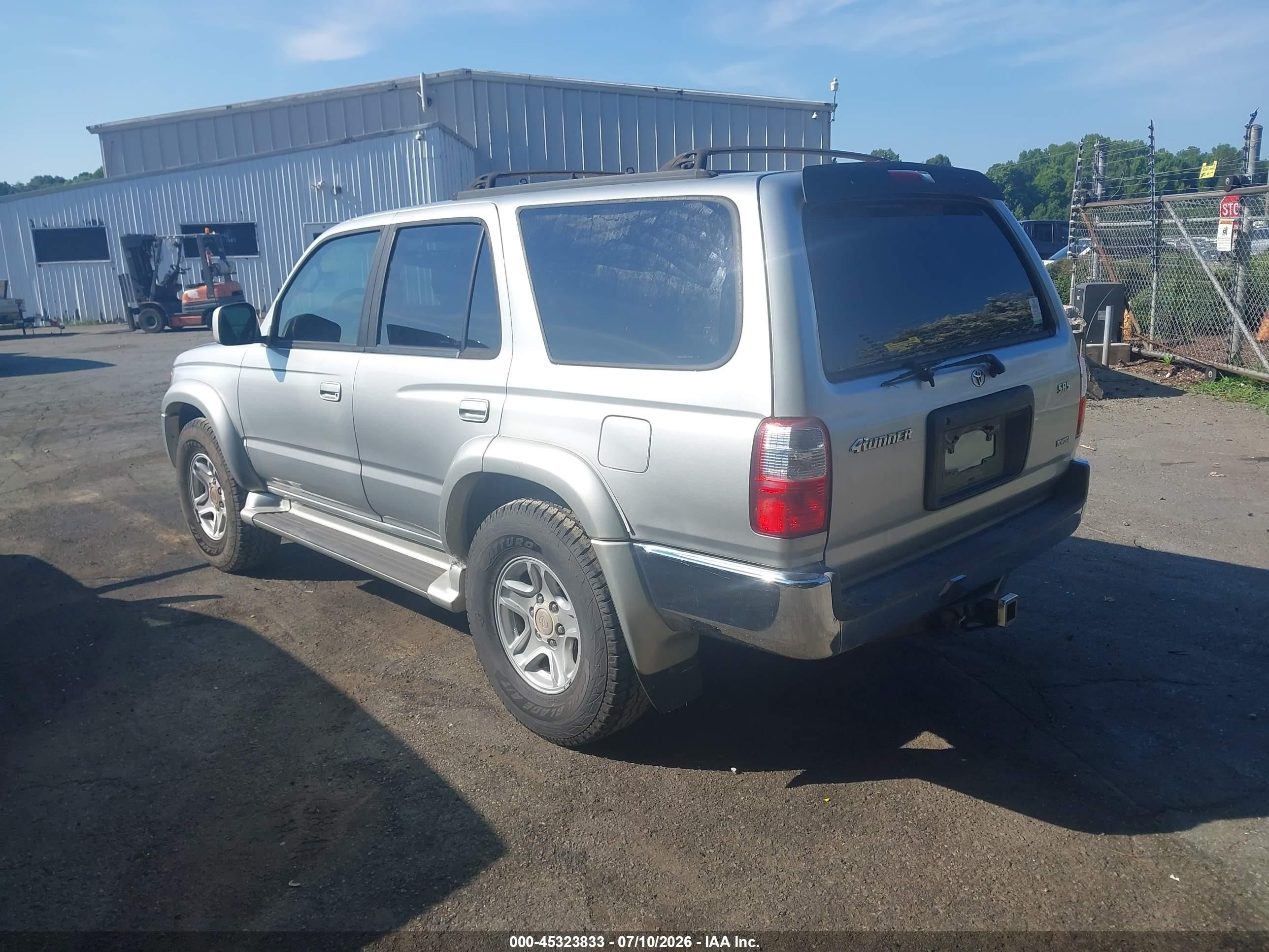 2001 Toyota 4runner Sr5 V6 Silver vin: JT3GN86R710204739