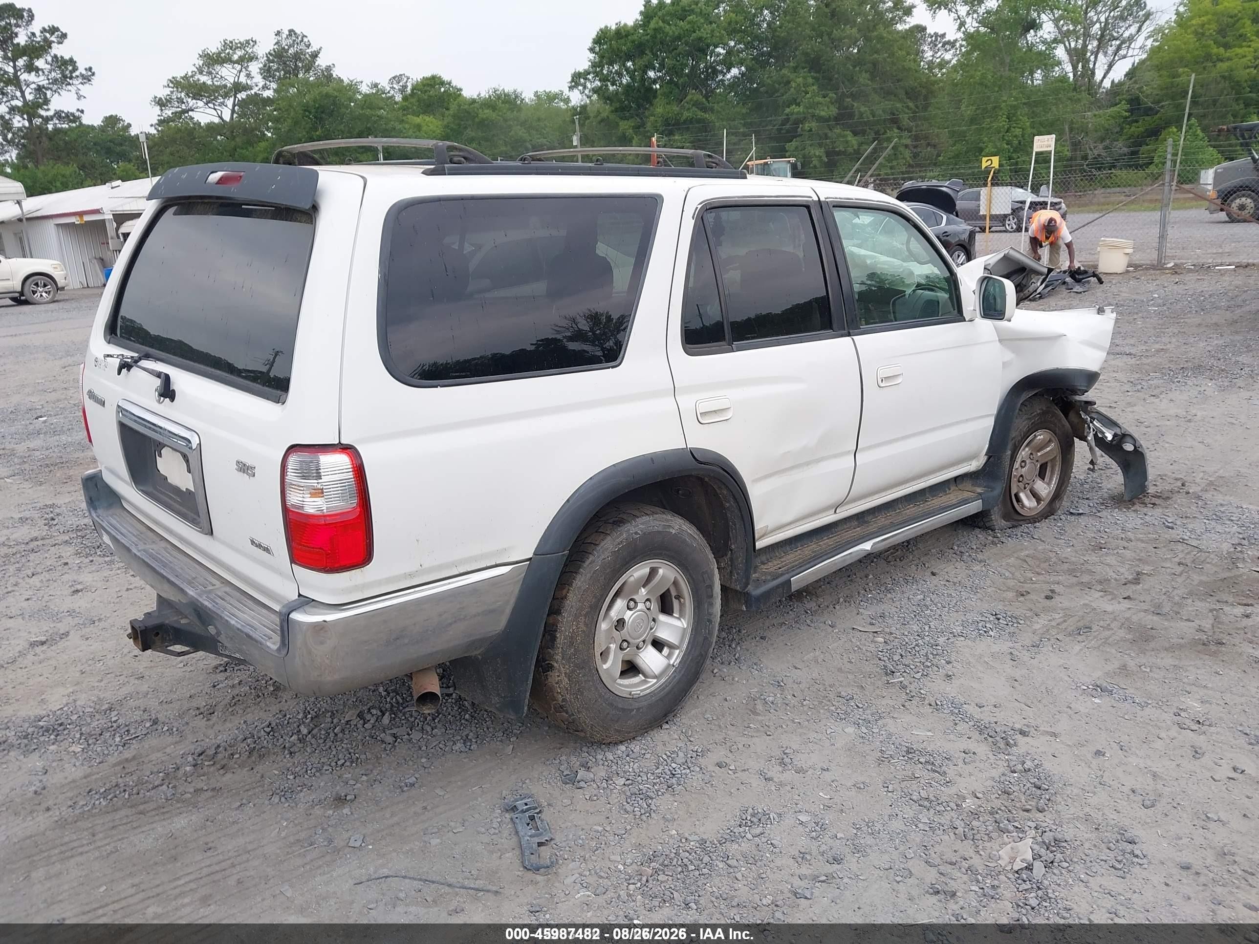 2002 Toyota 4runner Sr5 V6 White vin: JT3GN86R720227732