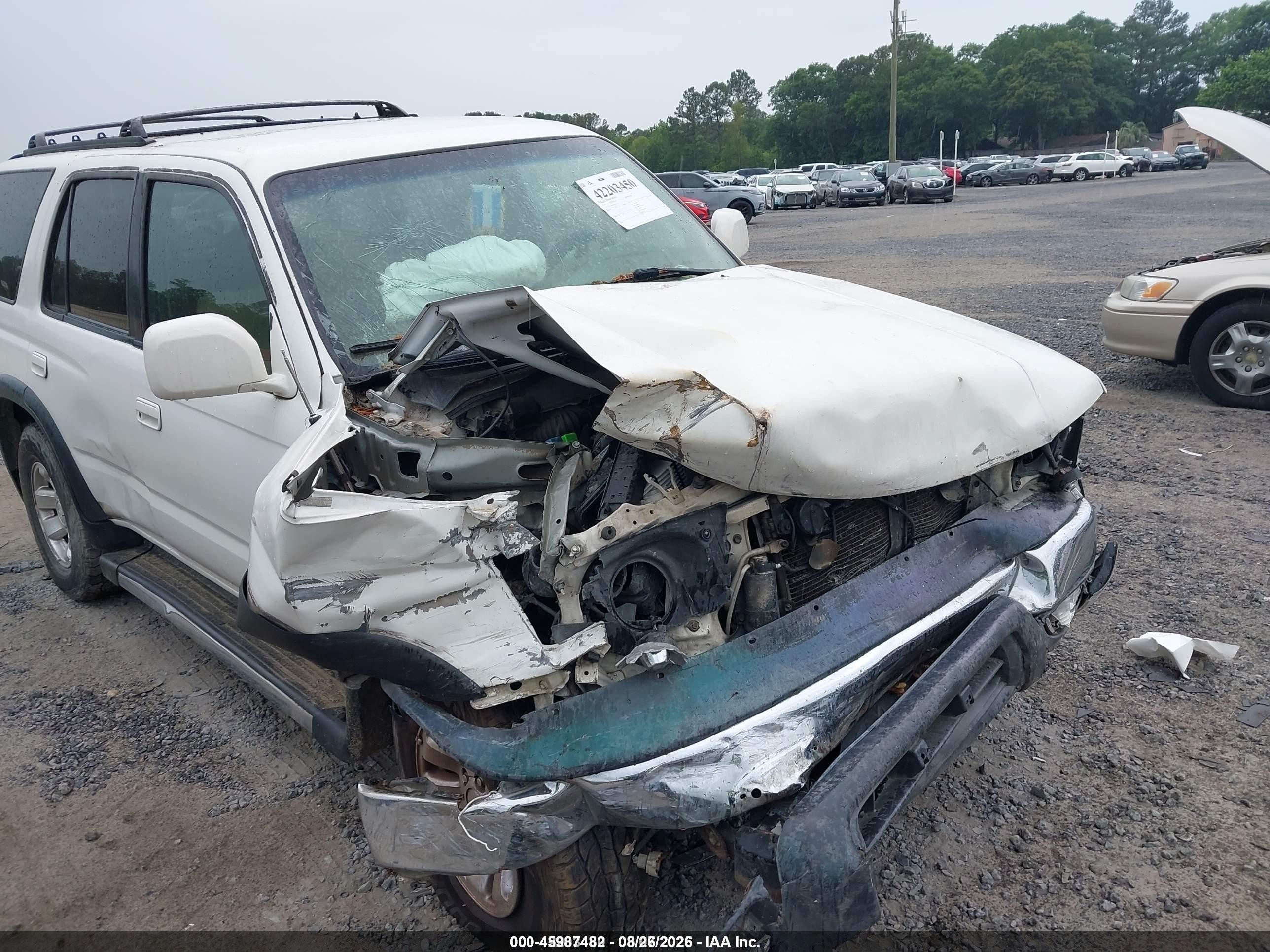 2002 Toyota 4runner Sr5 V6 White vin: JT3GN86R720227732