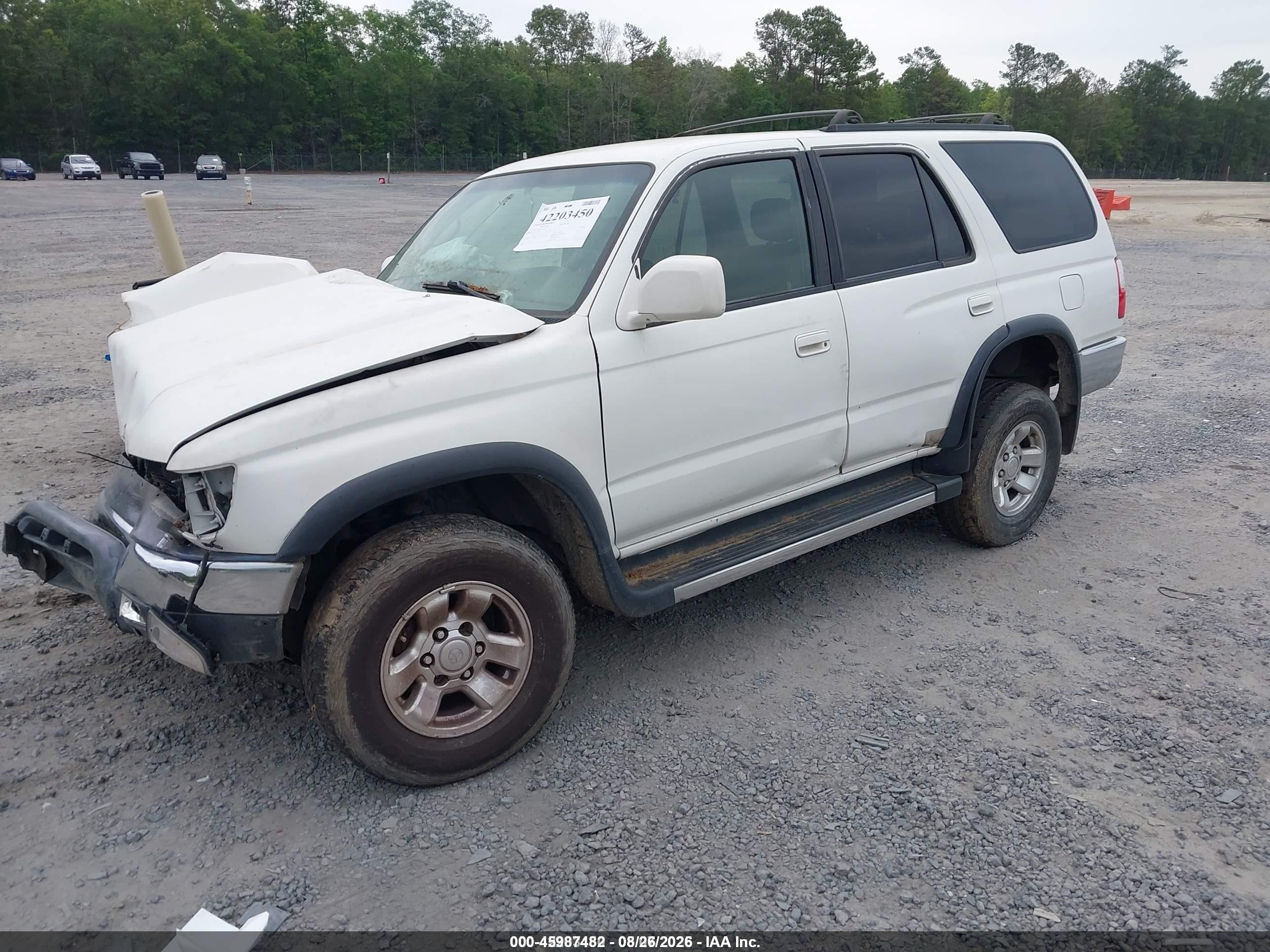 2002 Toyota 4runner Sr5 V6 White vin: JT3GN86R720227732