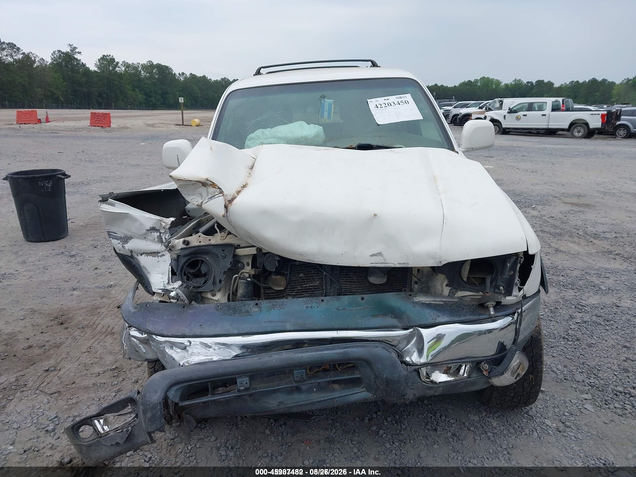 2002 Toyota 4runner Sr5 V6 White vin: JT3GN86R720227732