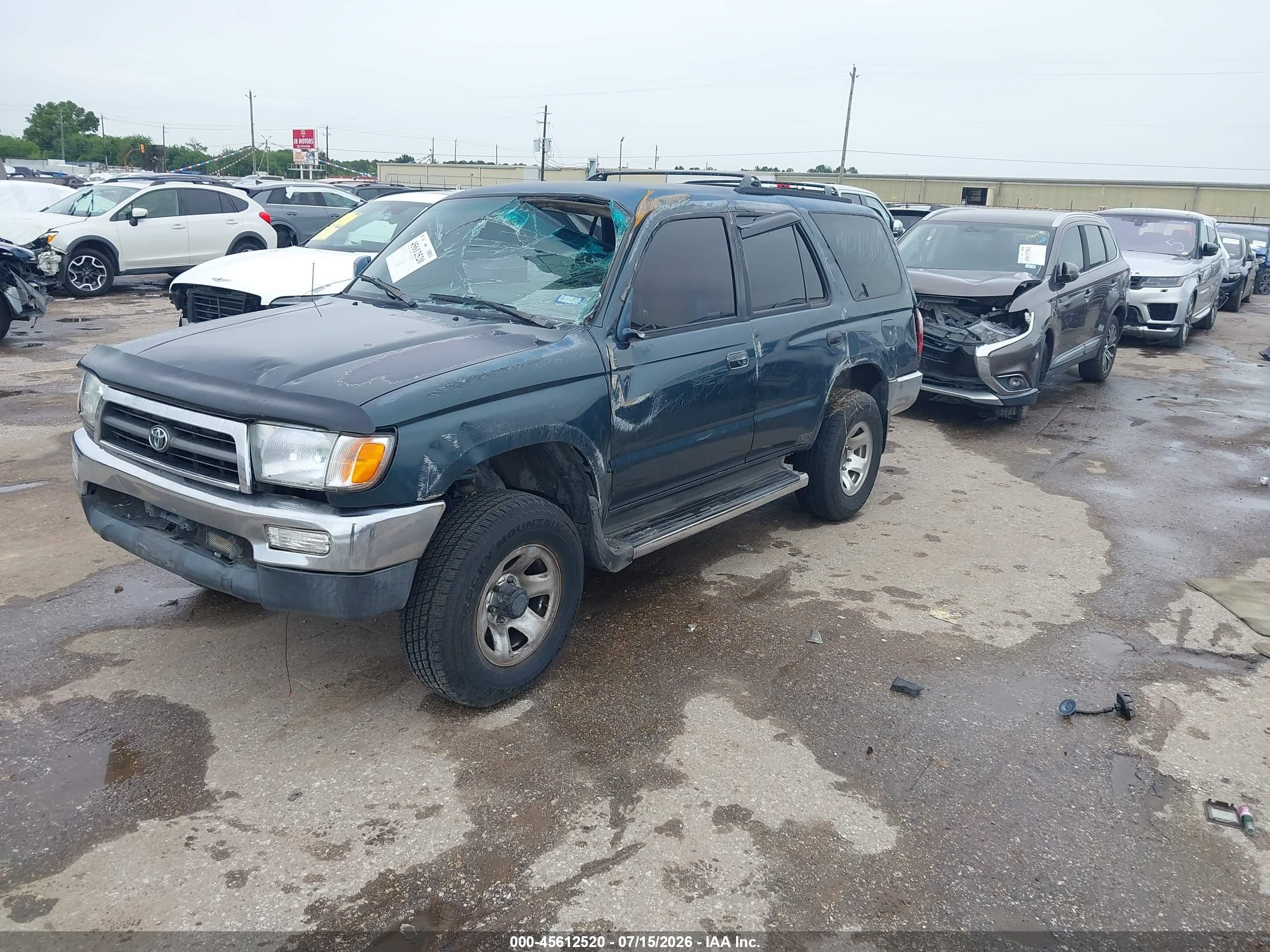 1996 Toyota 4runner Sr5 Green vin: JT3GN86R7T0004429