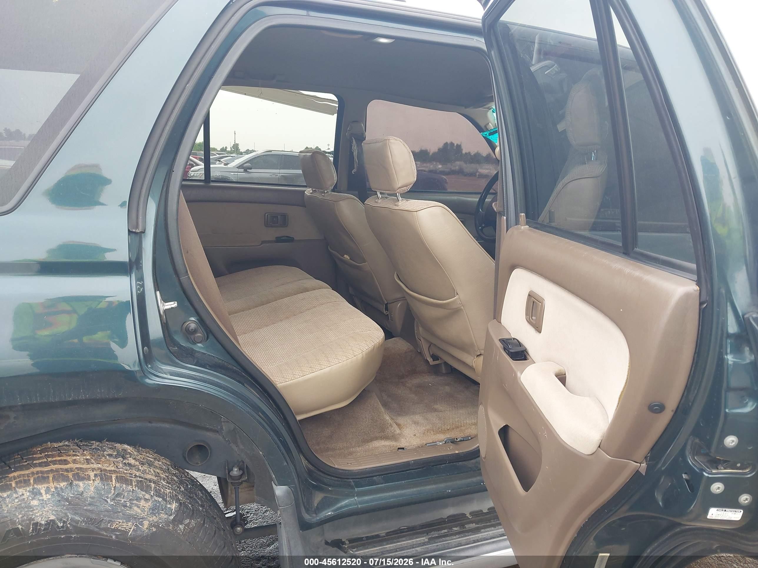 1996 Toyota 4runner Sr5 Green vin: JT3GN86R7T0004429