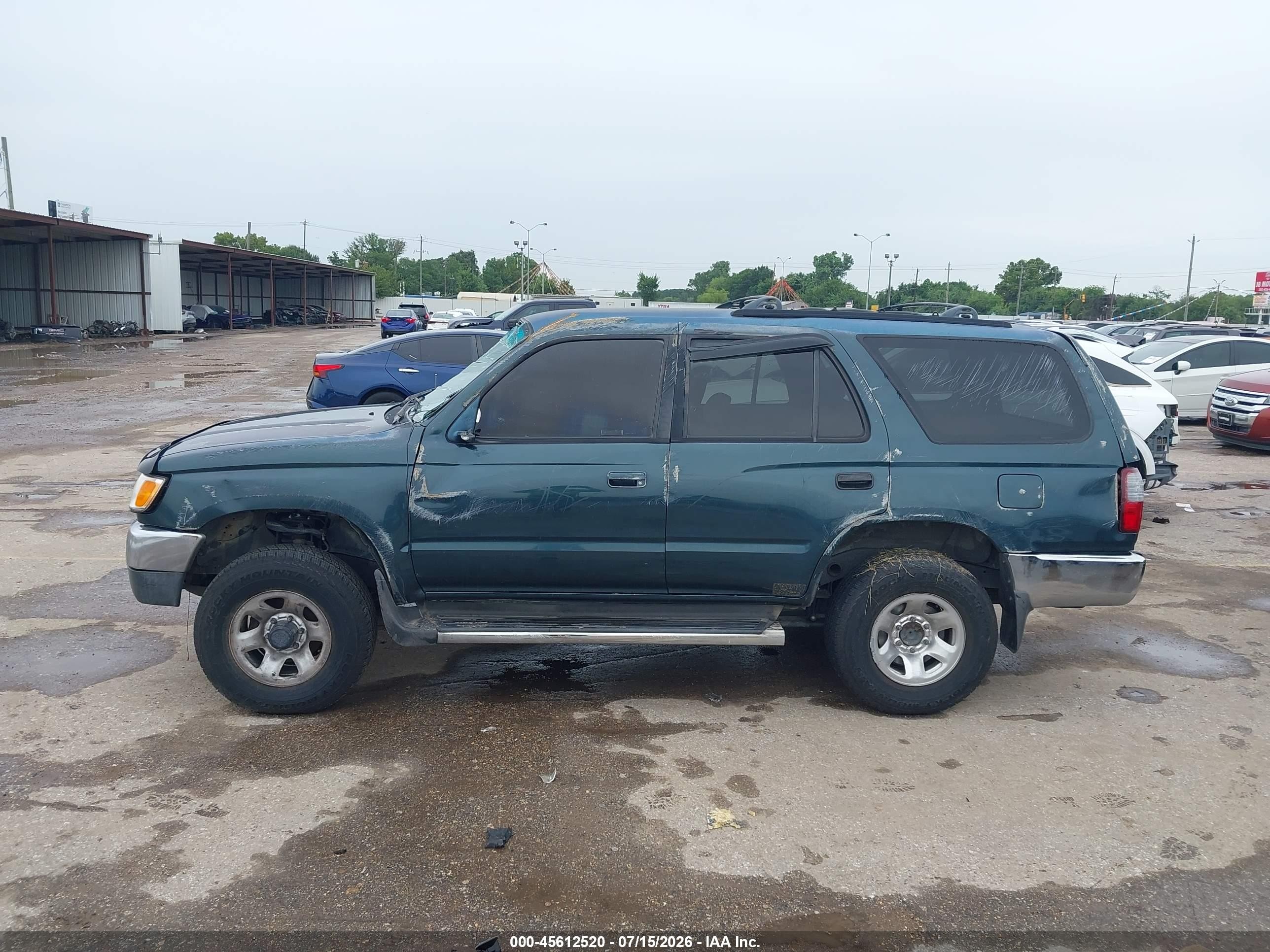 1996 Toyota 4runner Sr5 Green vin: JT3GN86R7T0004429