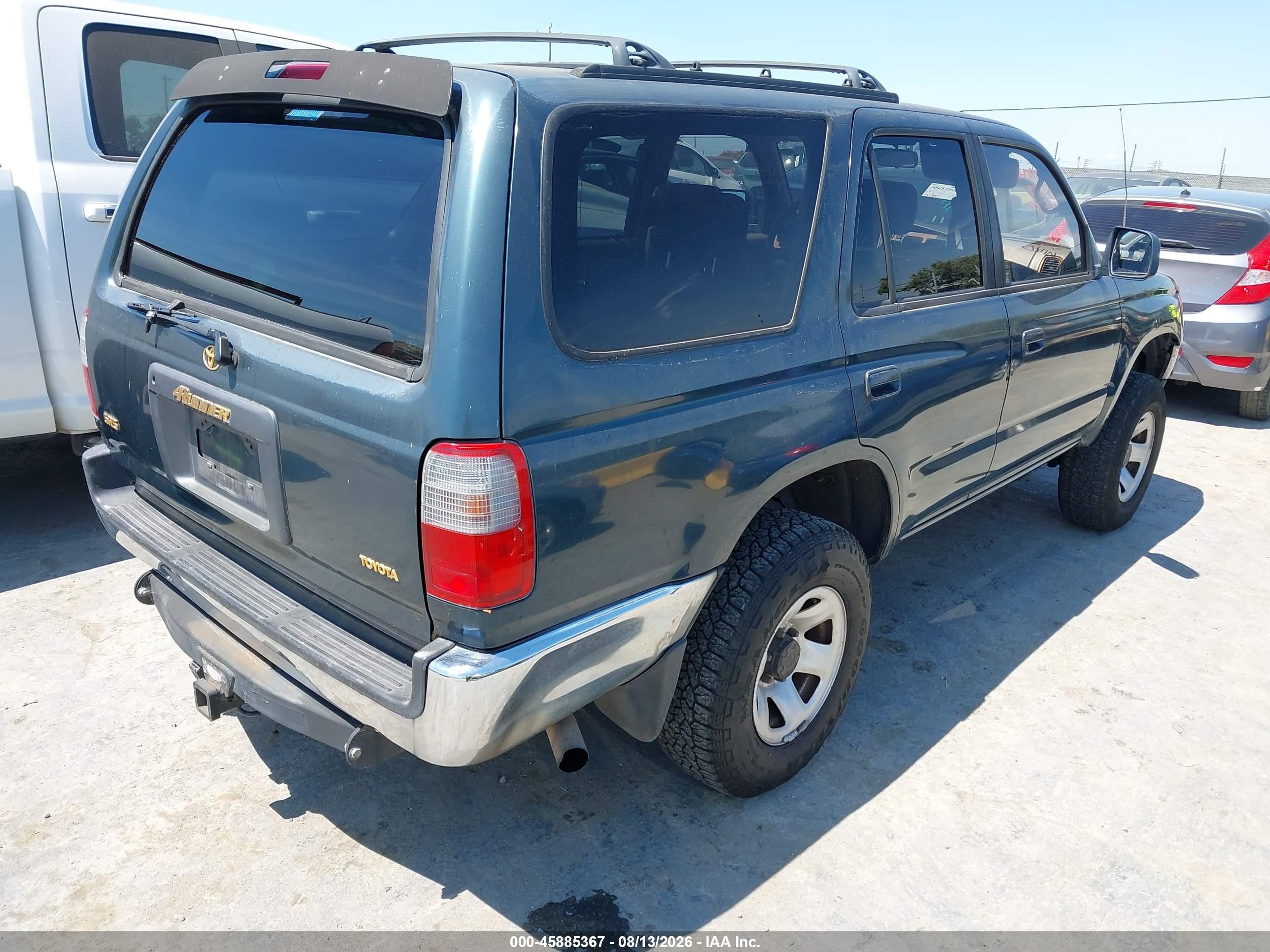 1998 Toyota 4runner Sr5 V6 Green vin: JT3GN86R7W0058818