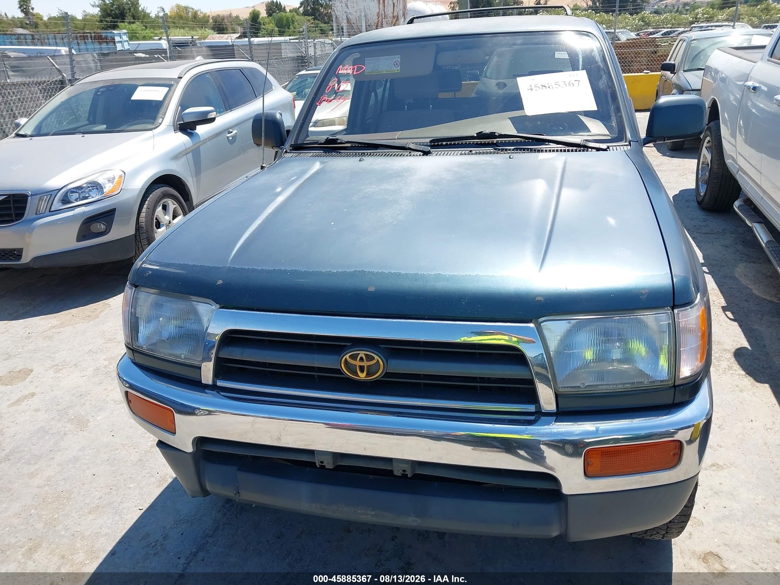 1998 Toyota 4runner Sr5 V6 Green vin: JT3GN86R7W0058818